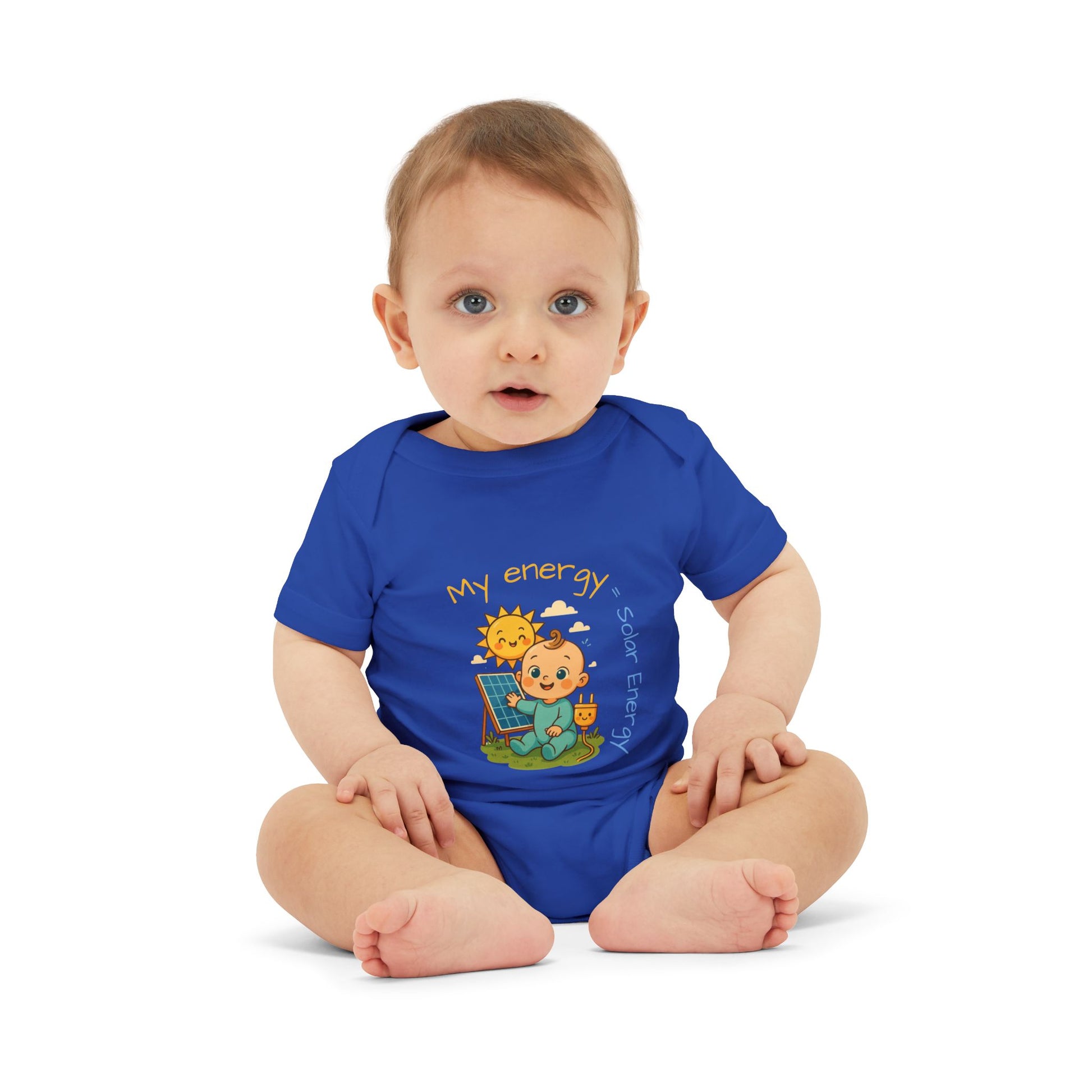 Cute Solar Energy Baby Bodysuit for Infants - My Energy Design