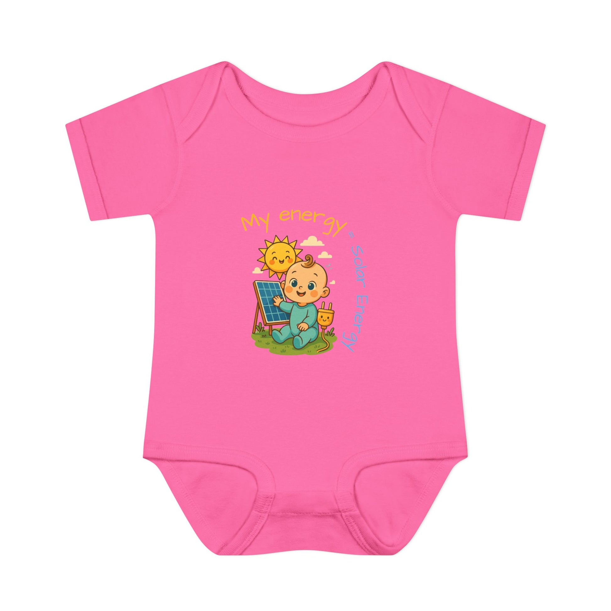 Eco-Friendly Baby Bodysuit - "My Energy = Solar Energy"