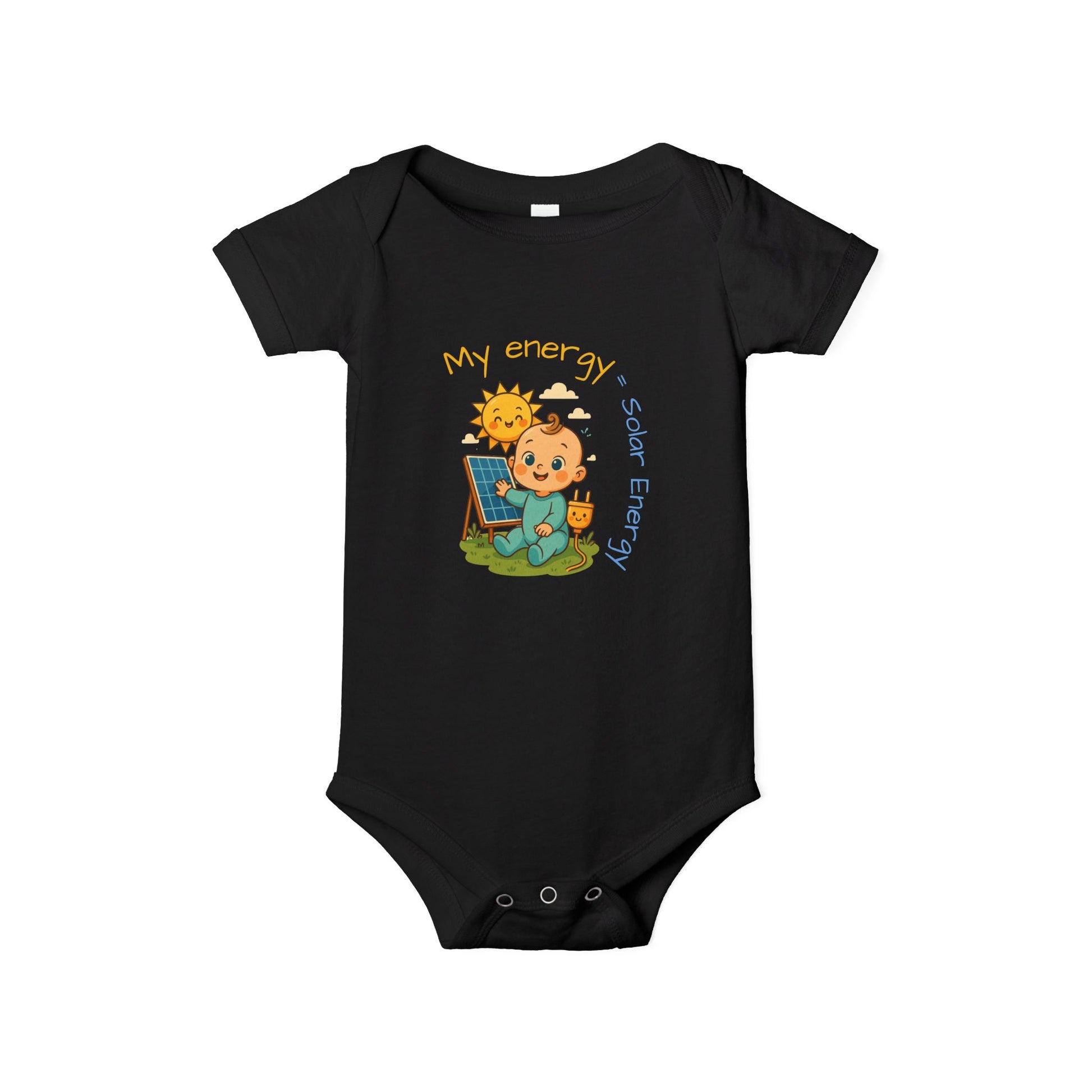 Cute Solar Energy Baby Bodysuit for Infants - My Energy Design