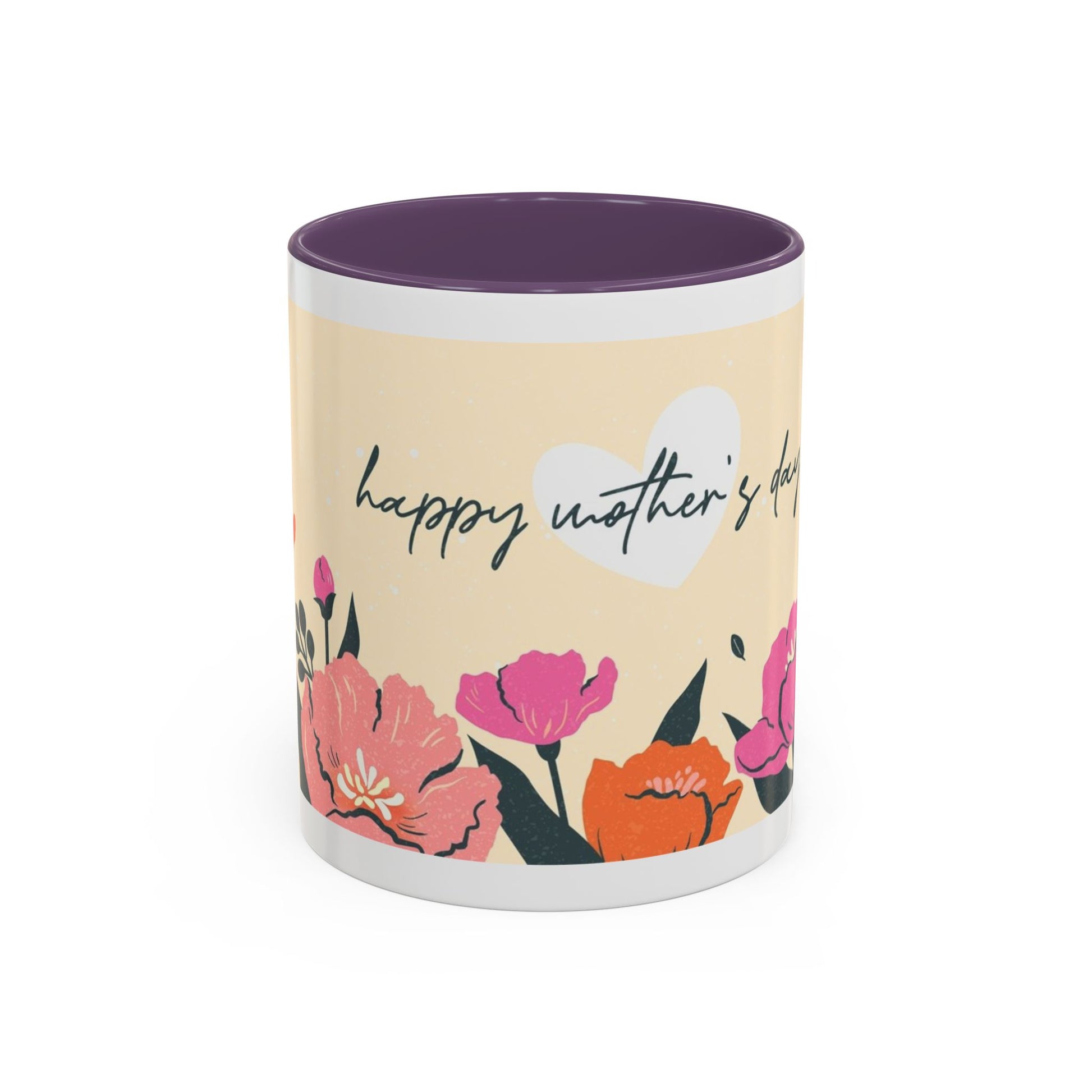 Happy Mother's Day Floral Accent Coffee Mug - 11oz & 15oz