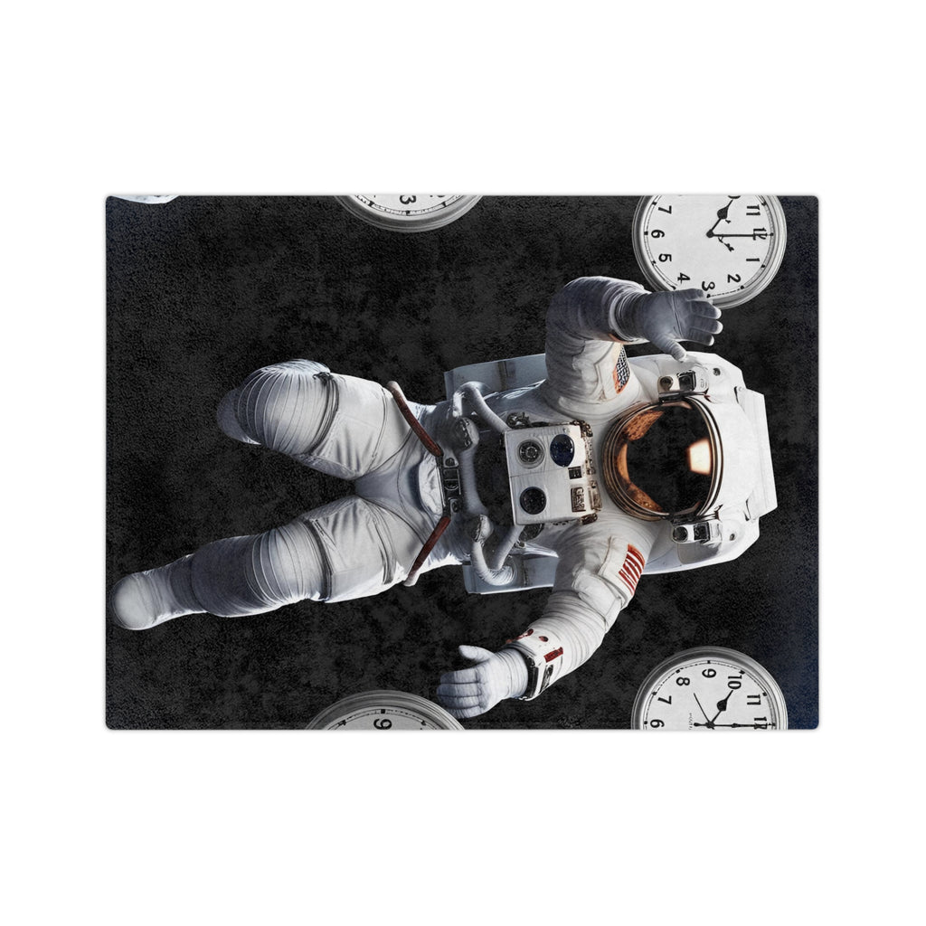 Astronaut Velveteen Blanket, Cozy Space Decor for Kids, Astronaut Gift, Starry Night Blanket, Cosmonaut Plush Throw