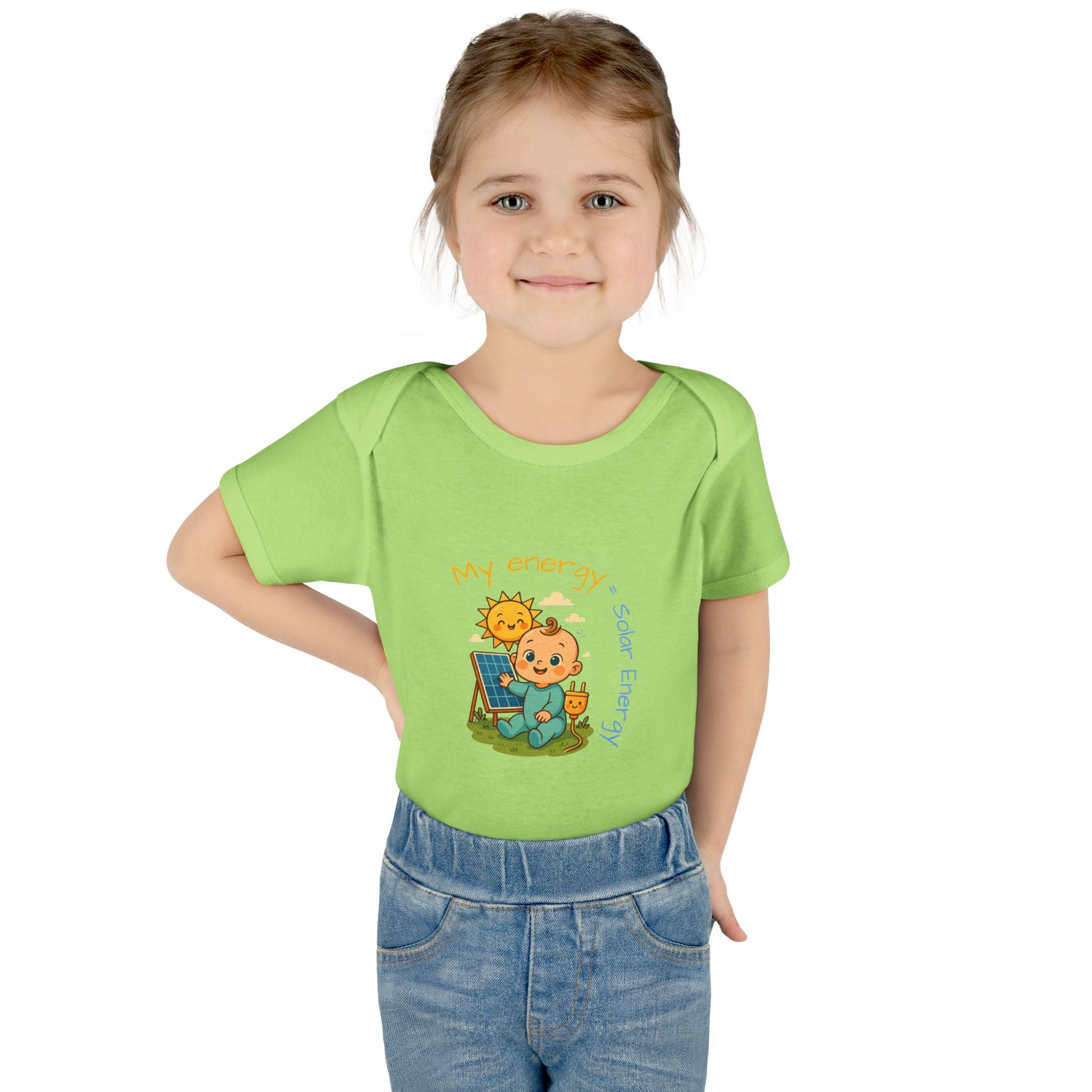Eco-Friendly Baby Bodysuit - "My Energy = Solar Energy"
