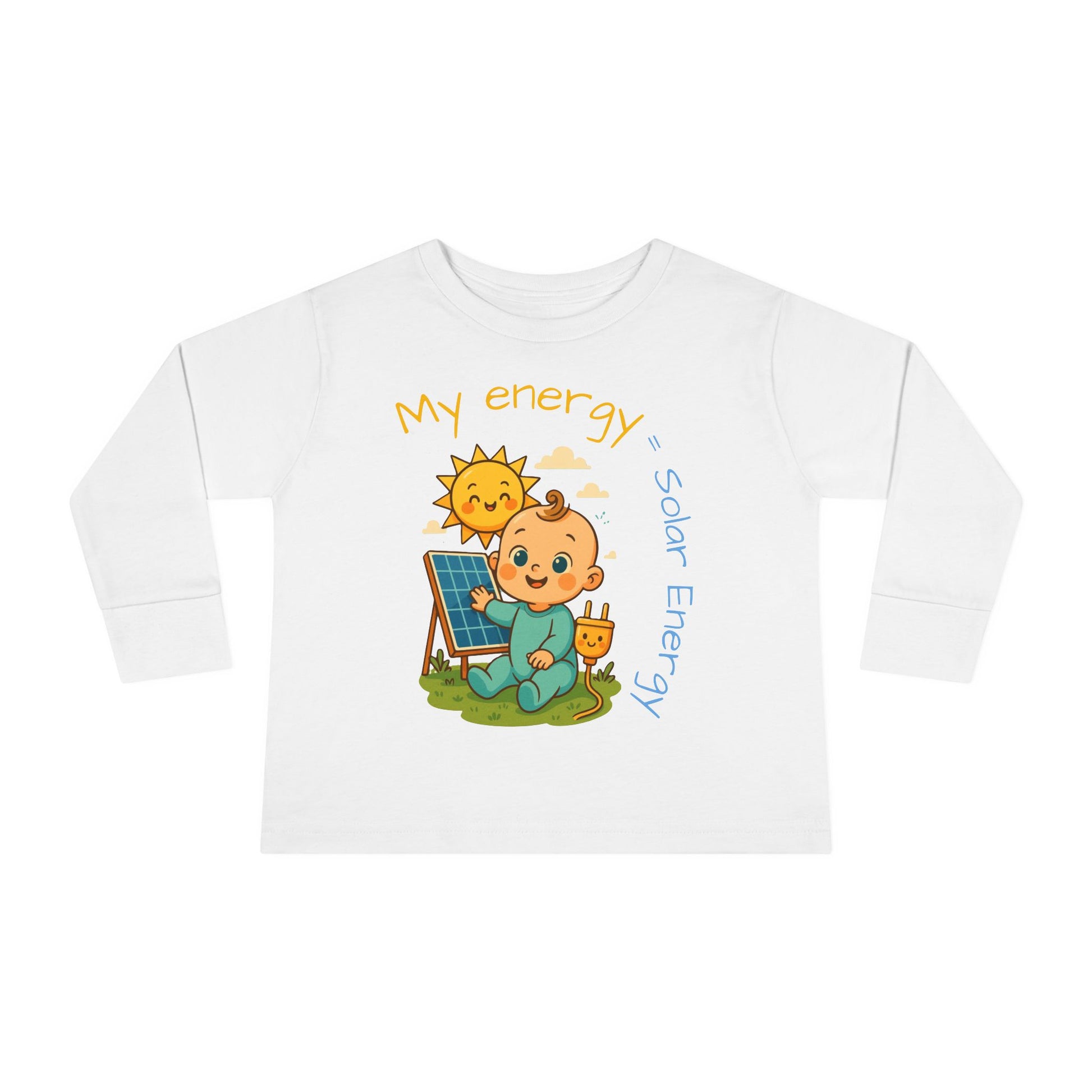 Eco-Friendly Toddler Long Sleeve Tee - My Energy = Solar Energy