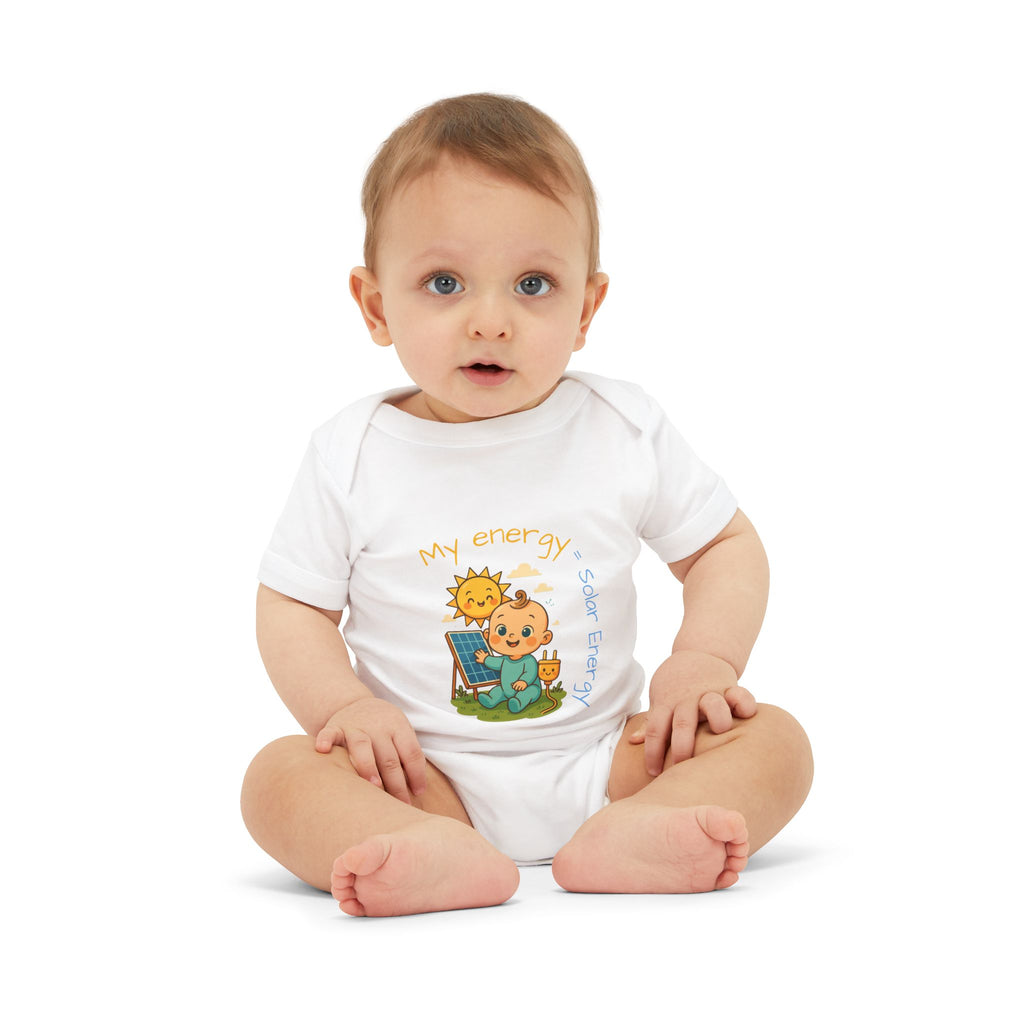 Cute Solar Energy Baby Bodysuit for Infants - My Energy Design