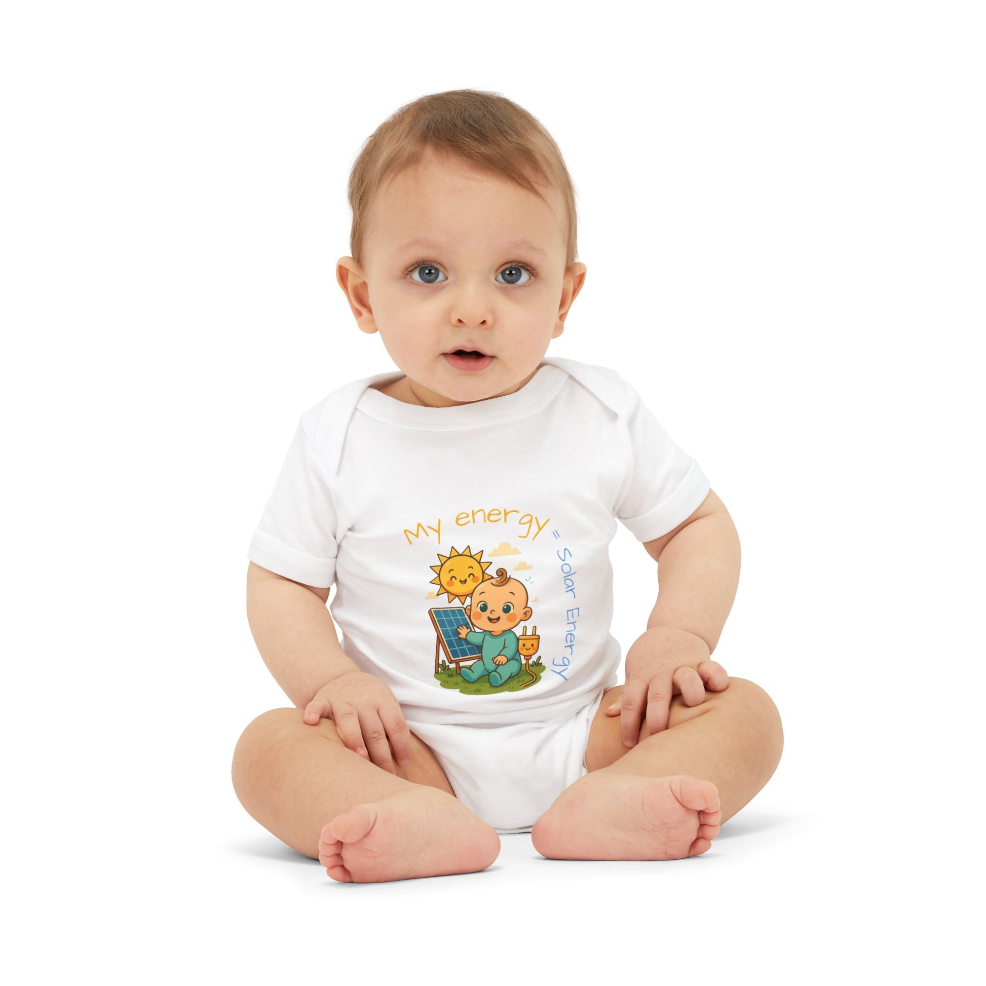 Cute Solar Energy Baby Bodysuit for Infants - My Energy Design