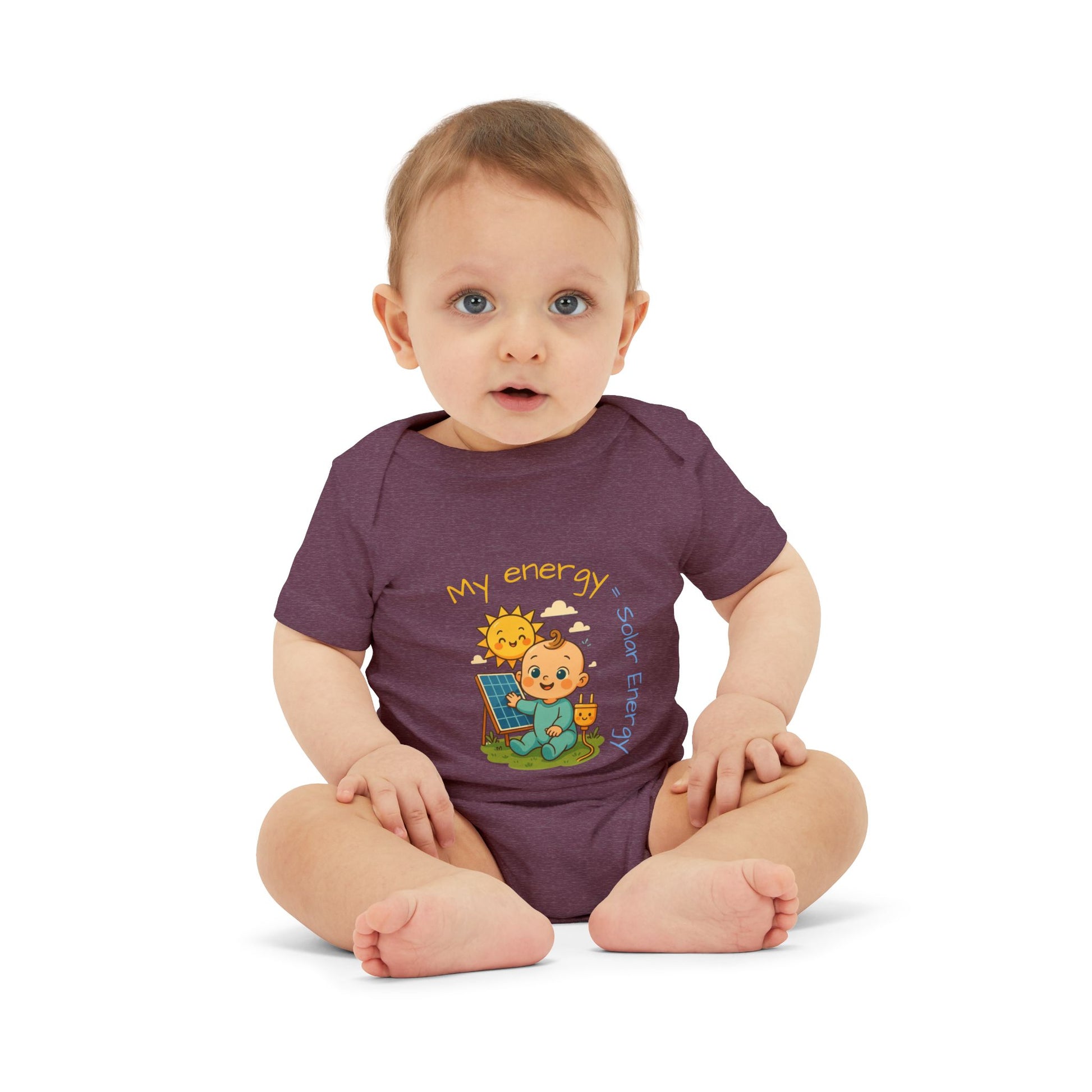 Cute Solar Energy Baby Bodysuit for Infants - My Energy Design
