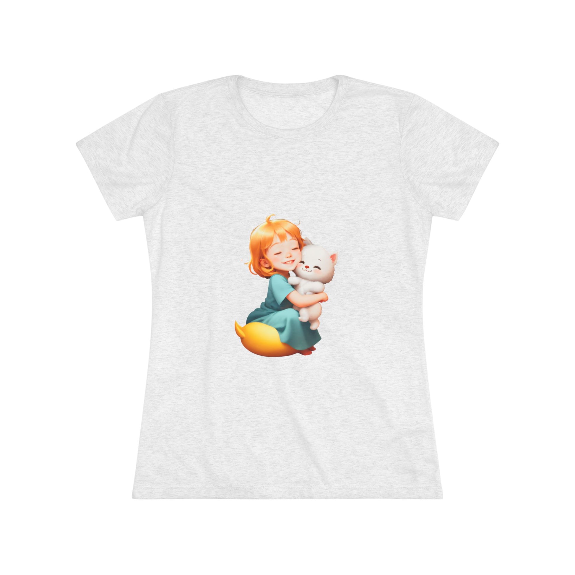 Cute Cat Hug Women's Triblend Tee - Perfect for Cat Lovers!
