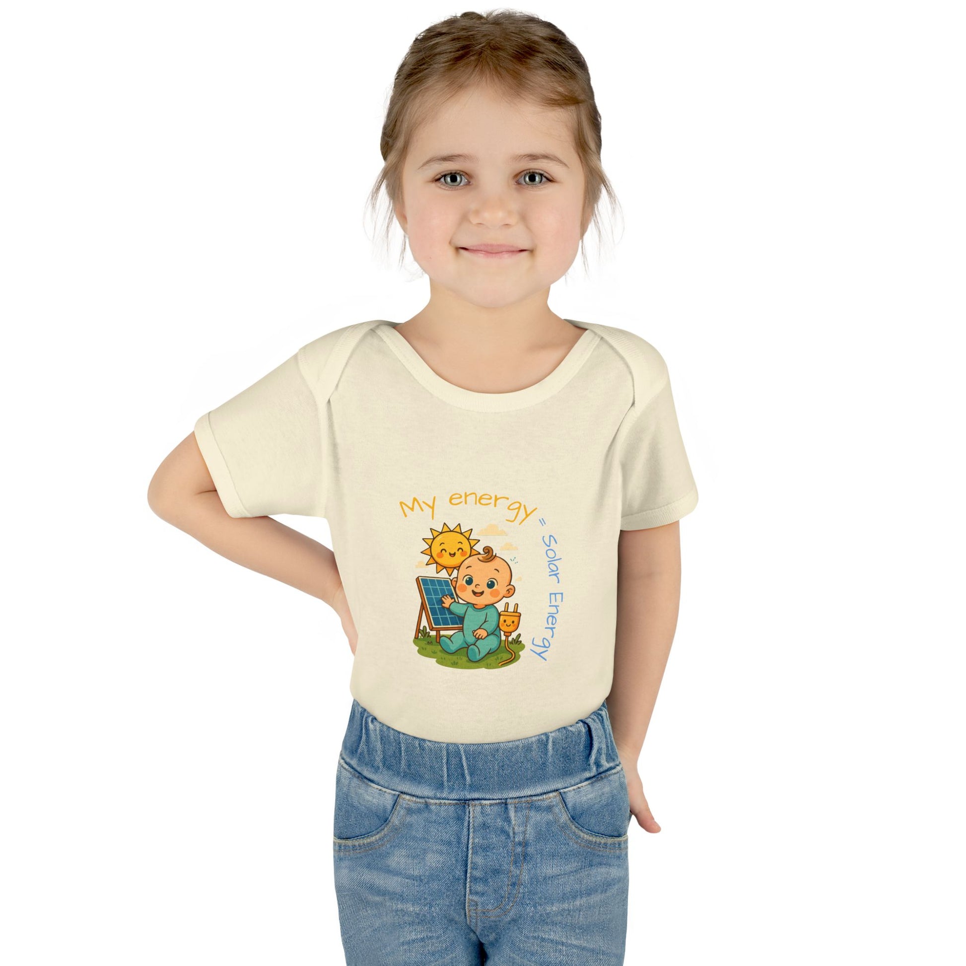 Eco-Friendly Baby Bodysuit - "My Energy = Solar Energy"