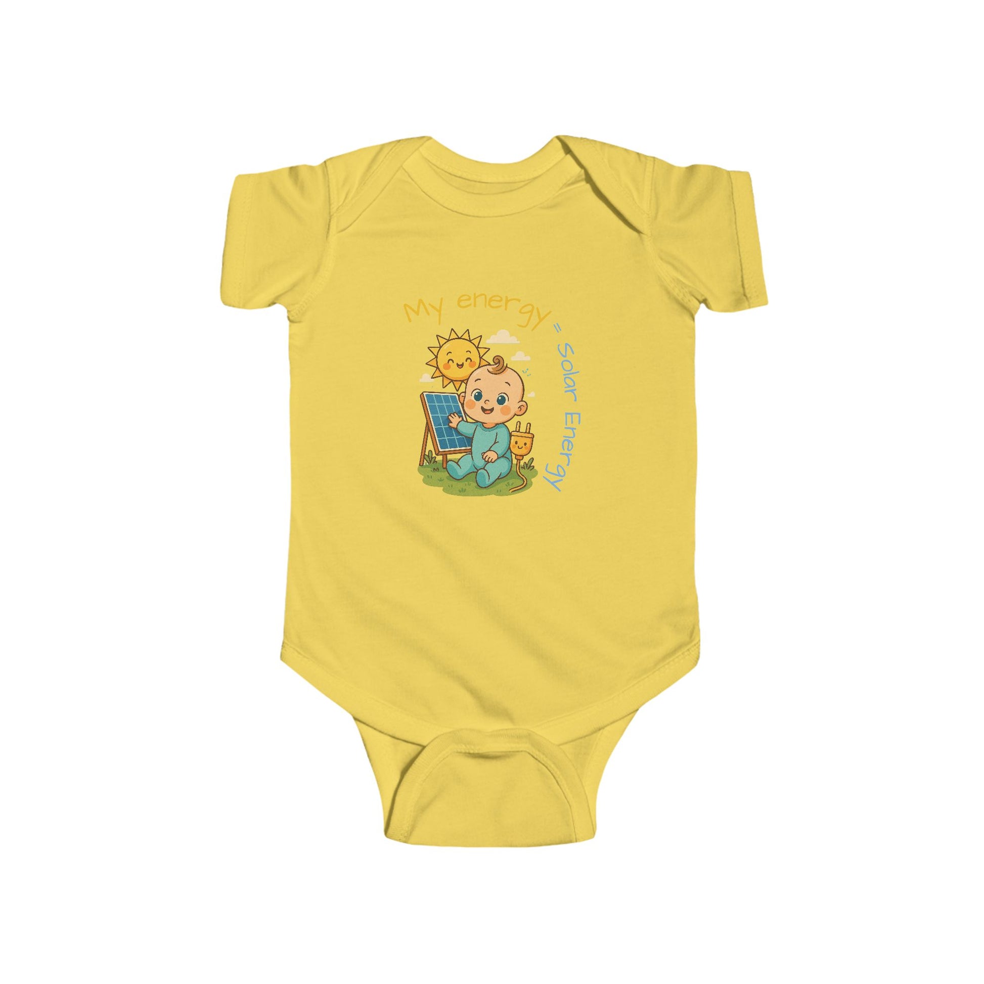 My Energy Solar Baby Bodysuit - Cute Infant Fine Jersey Outfit