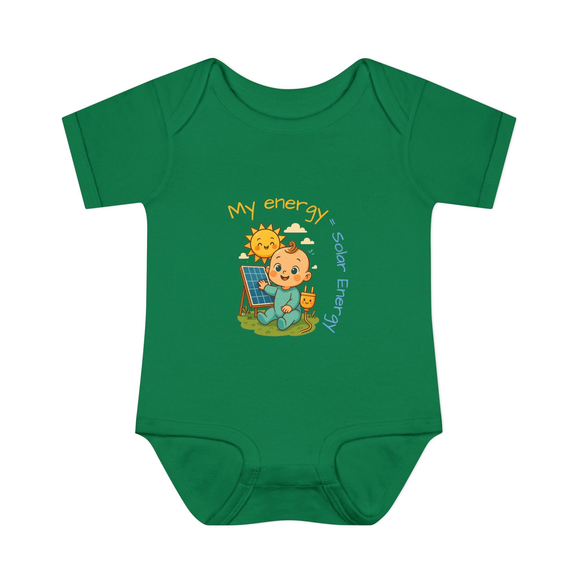 Eco-Friendly Baby Bodysuit - "My Energy = Solar Energy"