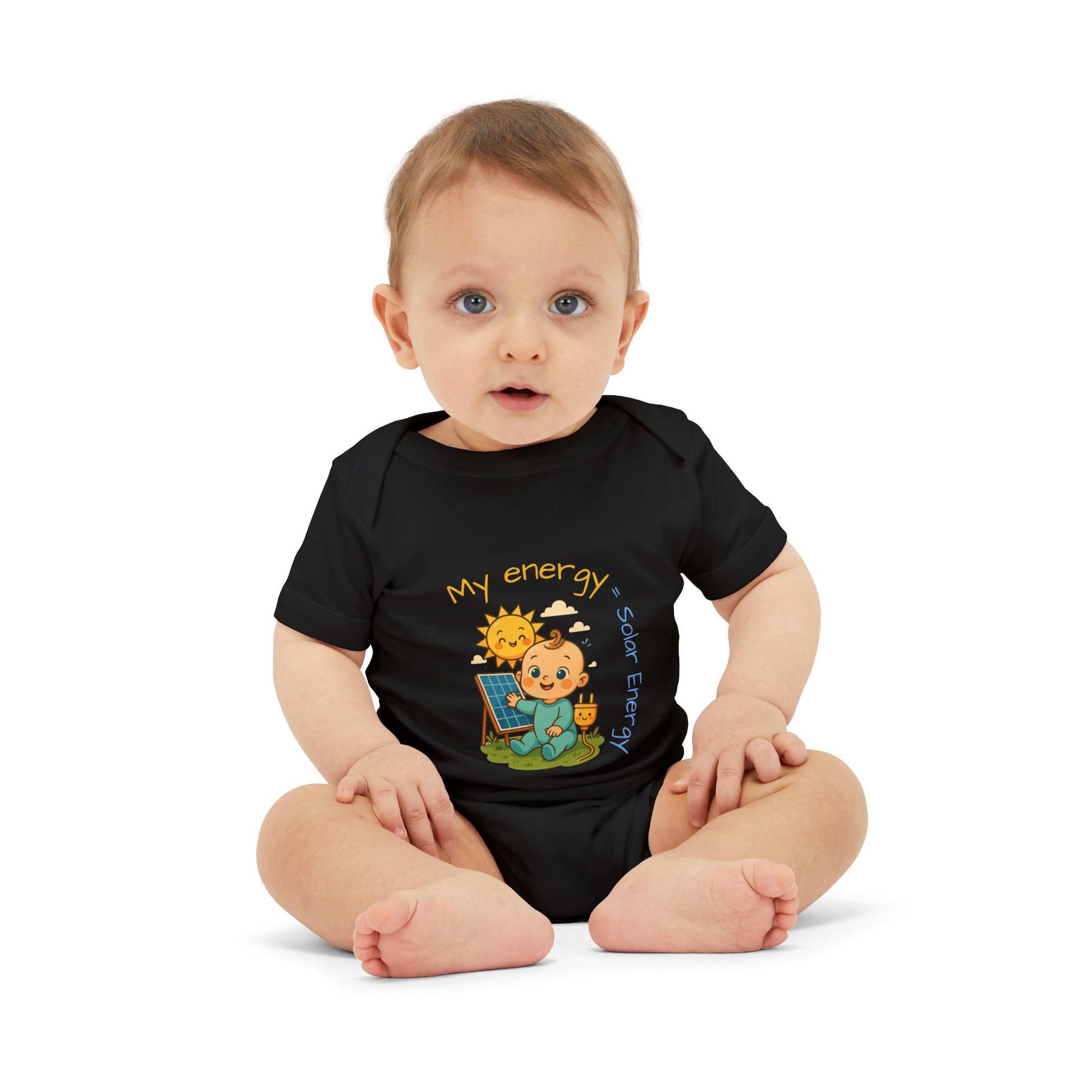 Cute Solar Energy Baby Bodysuit for Infants - My Energy Design