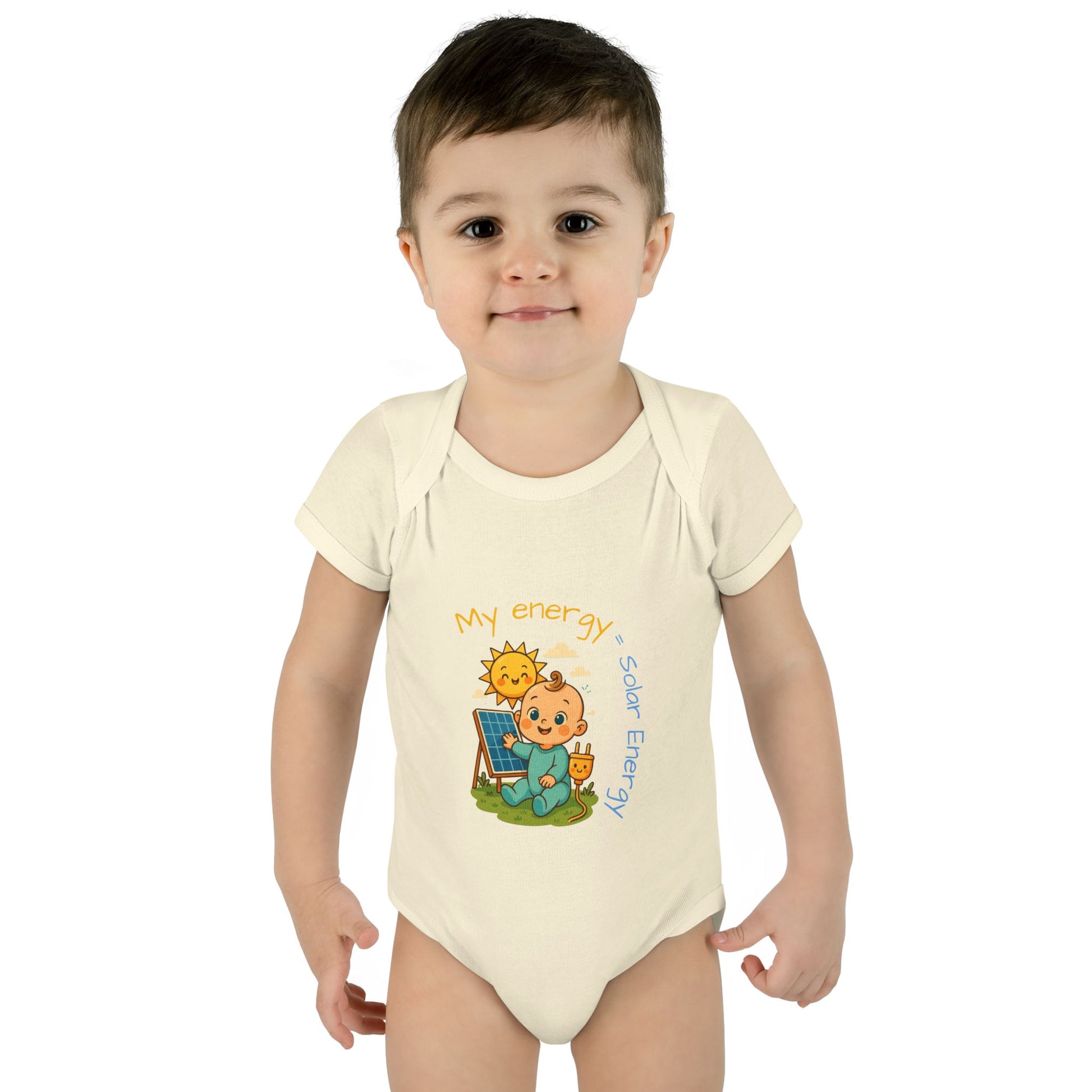 Eco-Friendly Baby Bodysuit - "My Energy = Solar Energy"