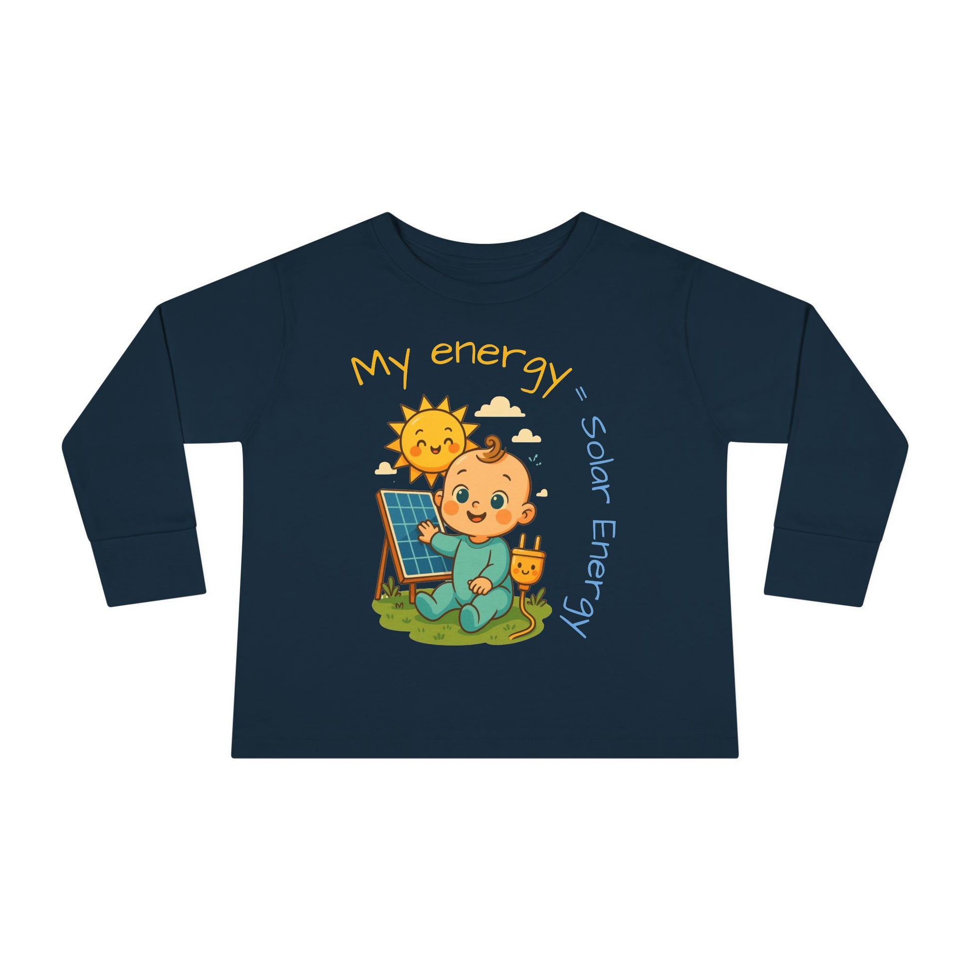 Eco-Friendly Toddler Long Sleeve Tee - My Energy = Solar Energy
