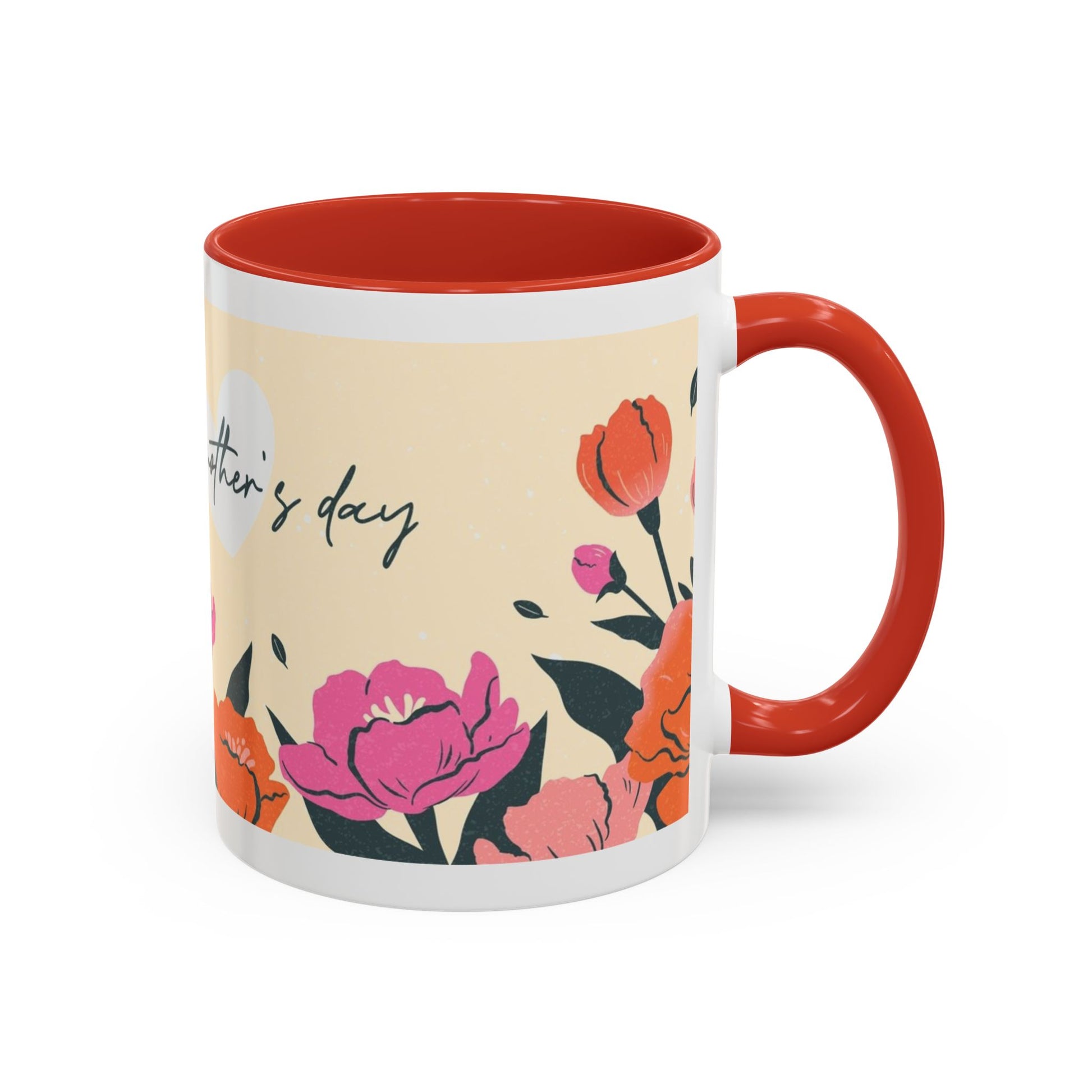Happy Mother's Day Floral Accent Coffee Mug - 11oz & 15oz