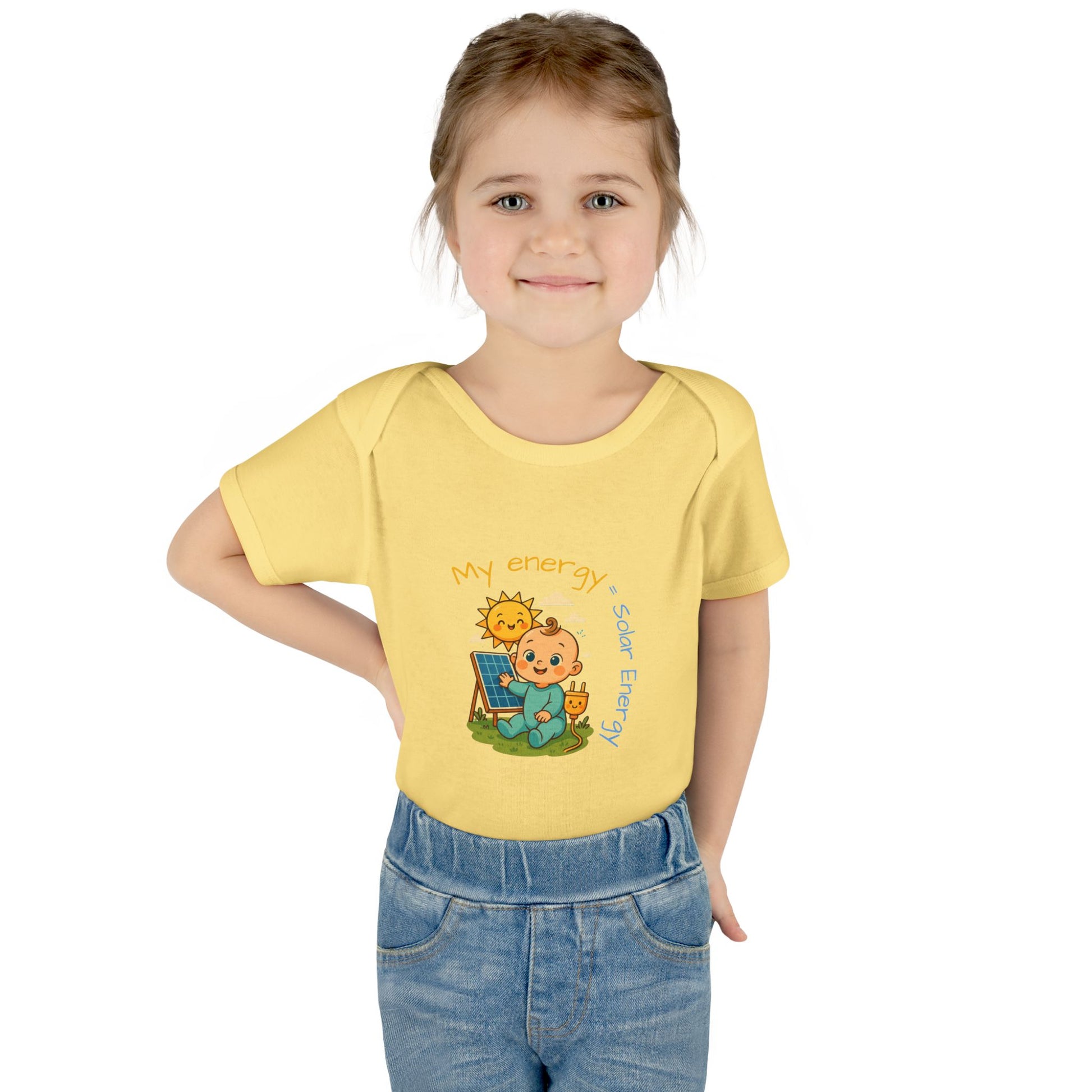 Eco-Friendly Baby Bodysuit - "My Energy = Solar Energy"