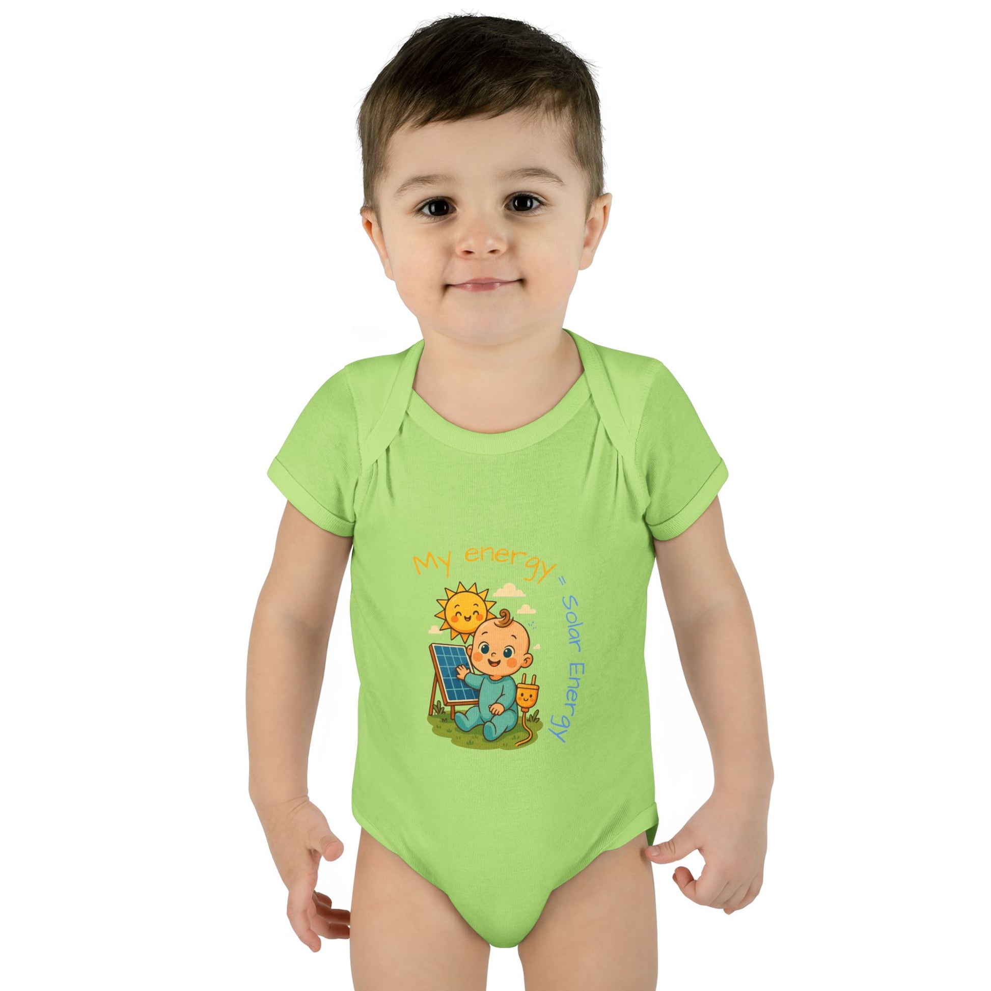Eco-Friendly Baby Bodysuit - "My Energy = Solar Energy"
