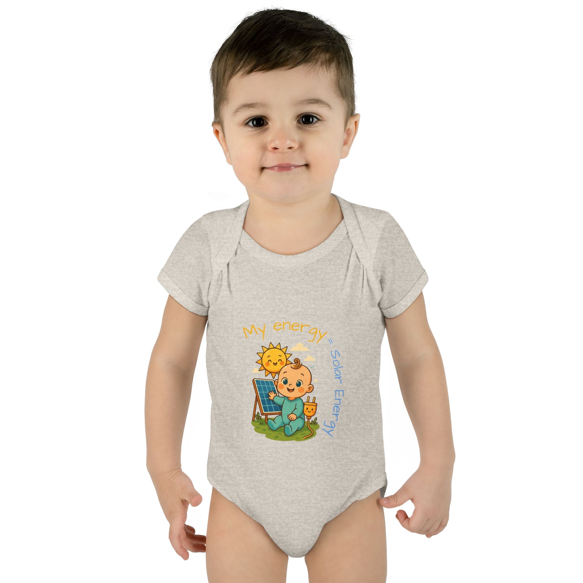 Eco-Friendly Baby Bodysuit - "My Energy = Solar Energy"