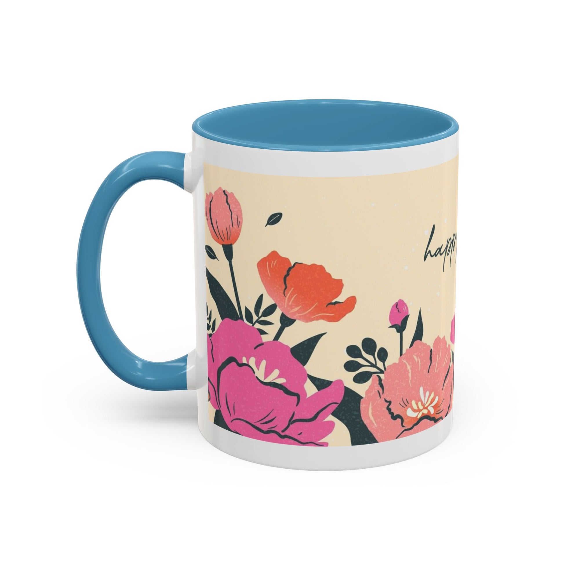 Happy Mother's Day Floral Accent Coffee Mug - 11oz & 15oz