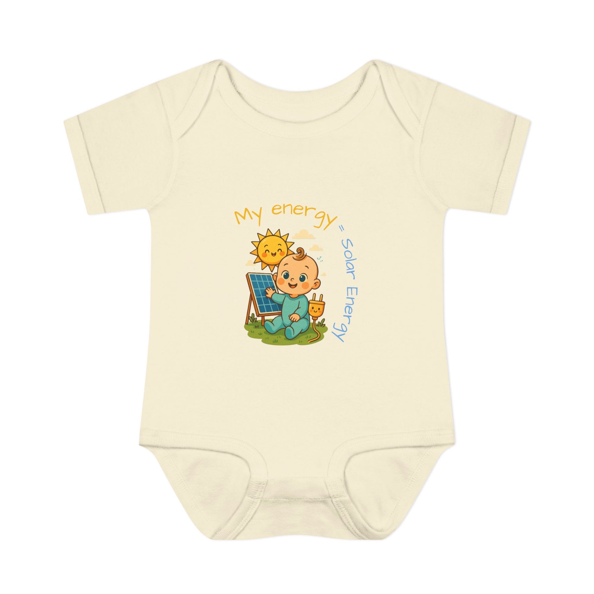 Eco-Friendly Baby Bodysuit - "My Energy = Solar Energy"