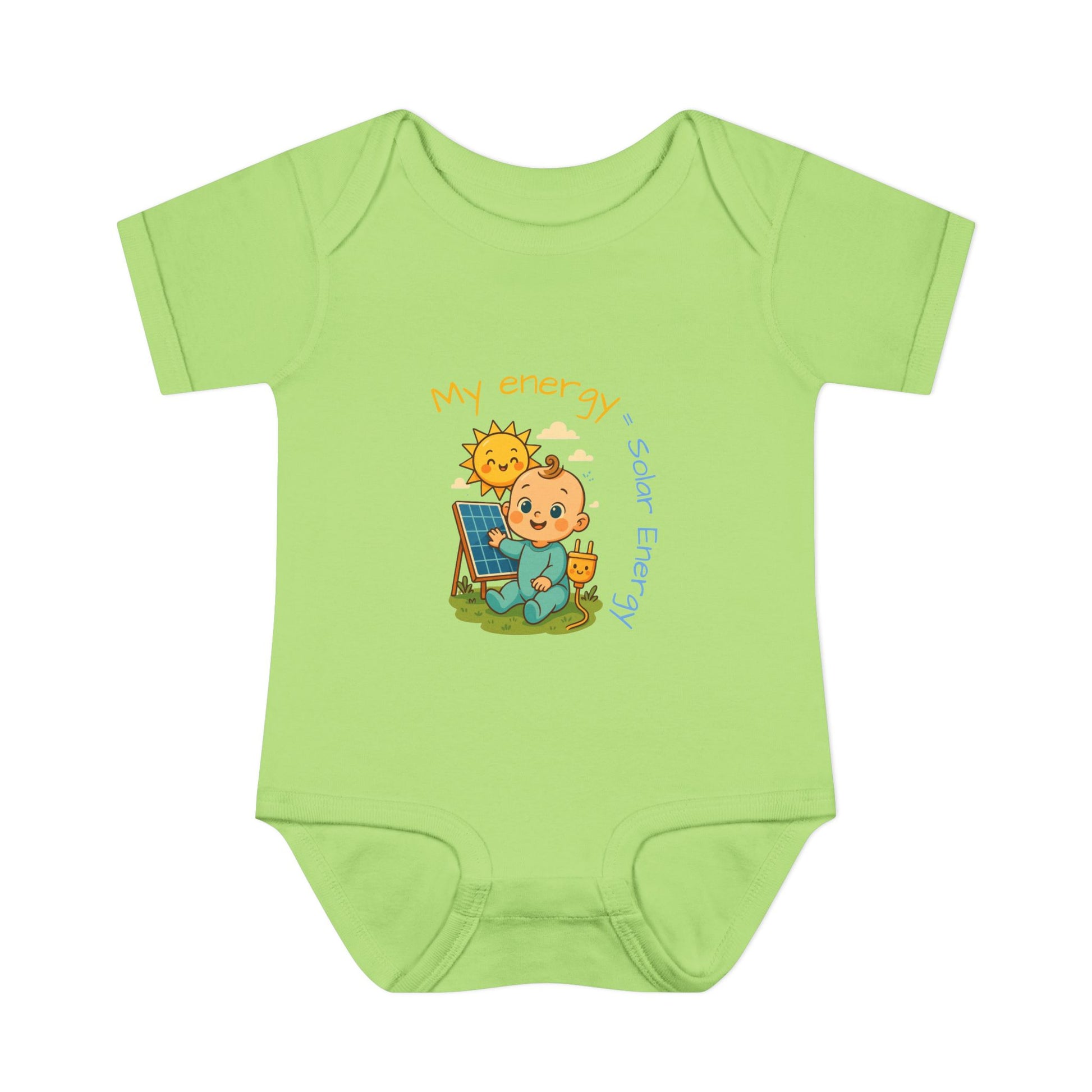 Eco-Friendly Baby Bodysuit - "My Energy = Solar Energy"