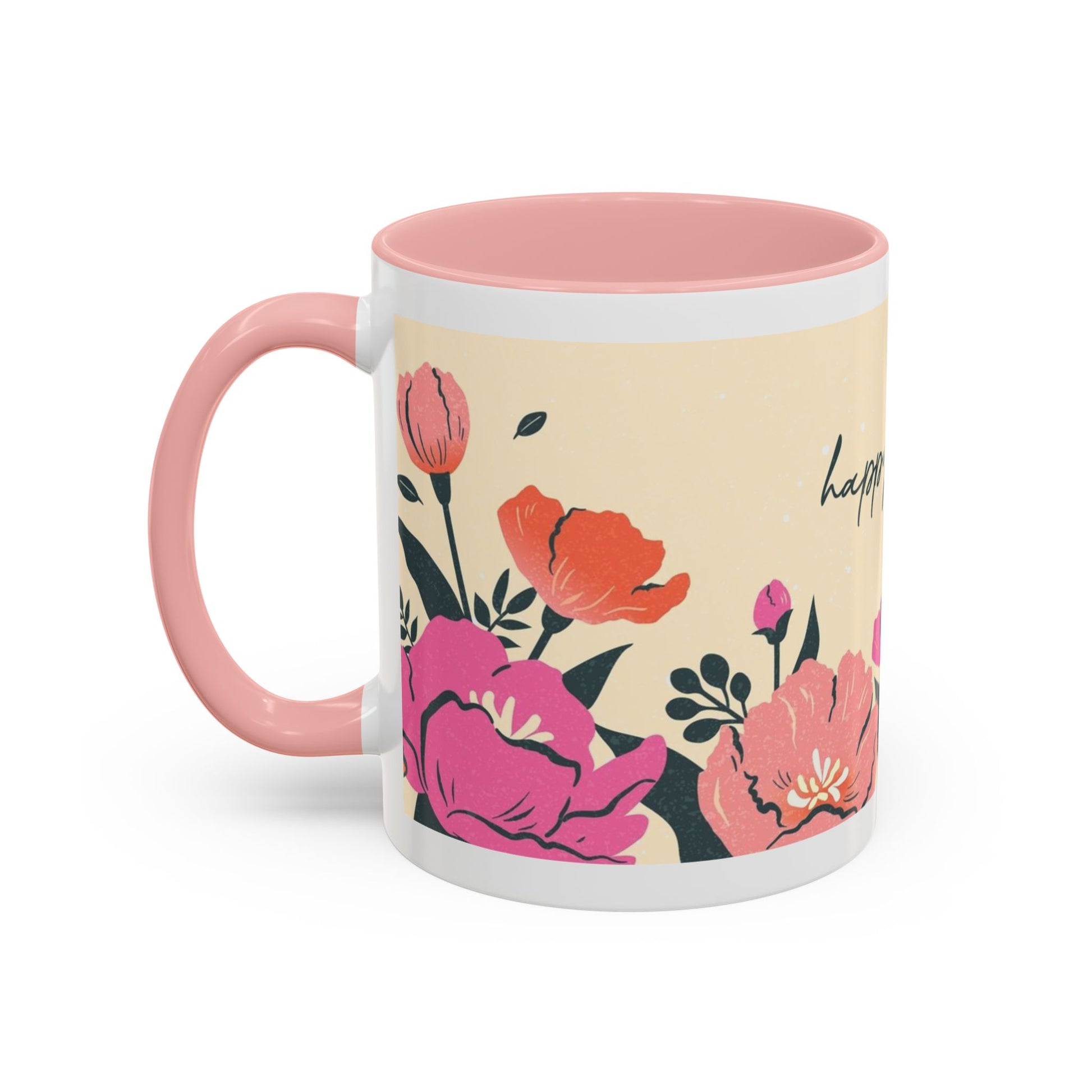 Happy Mother's Day Floral Accent Coffee Mug - 11oz & 15oz