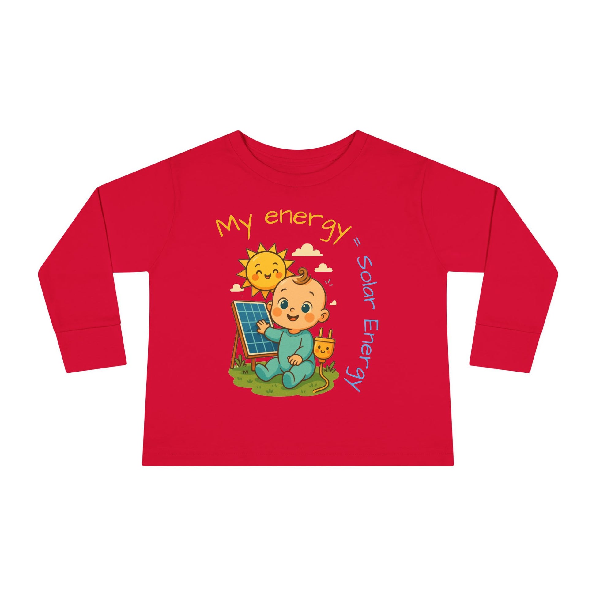 Eco-Friendly Toddler Long Sleeve Tee - My Energy = Solar Energy