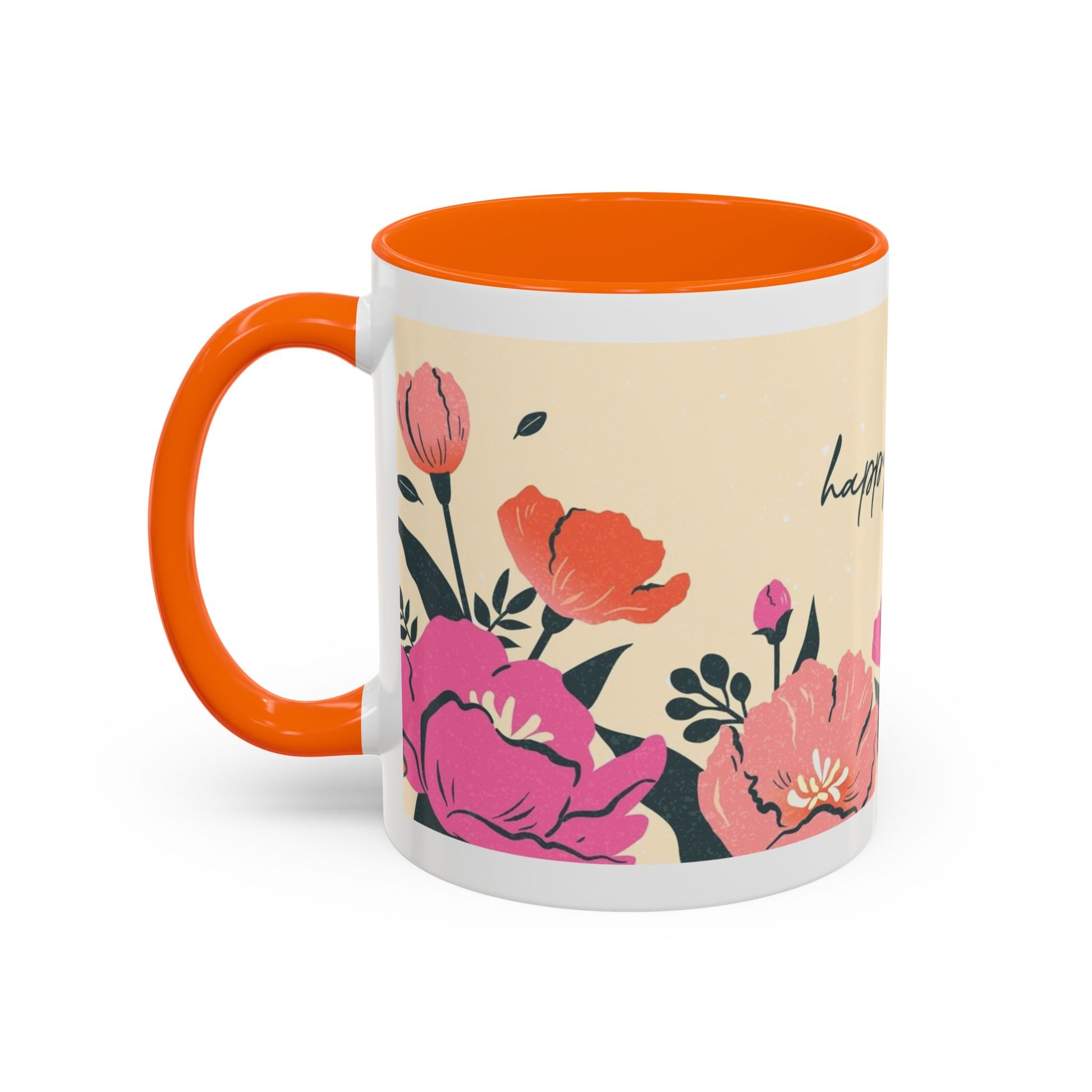 Happy Mother's Day Floral Accent Coffee Mug - 11oz & 15oz