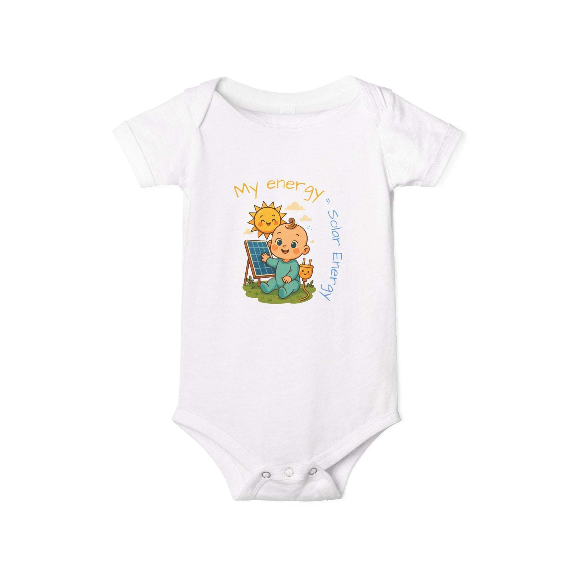 Cute Solar Energy Baby Bodysuit for Infants - My Energy Design