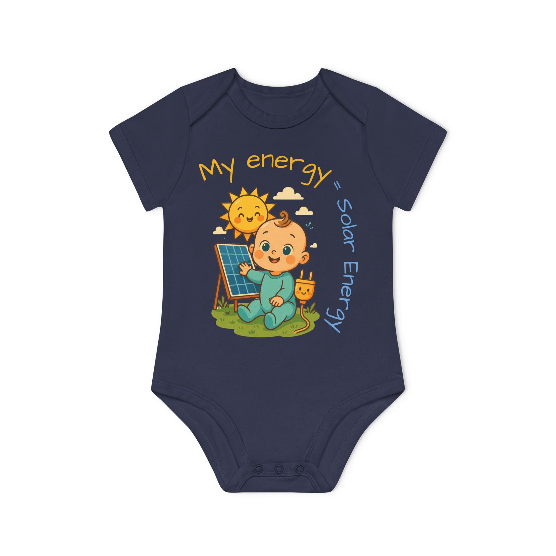 Eco-Friendly Baby Bodysuit - "My Energy = Solar Energy" - Perfect for Newborns and Toddler Gift