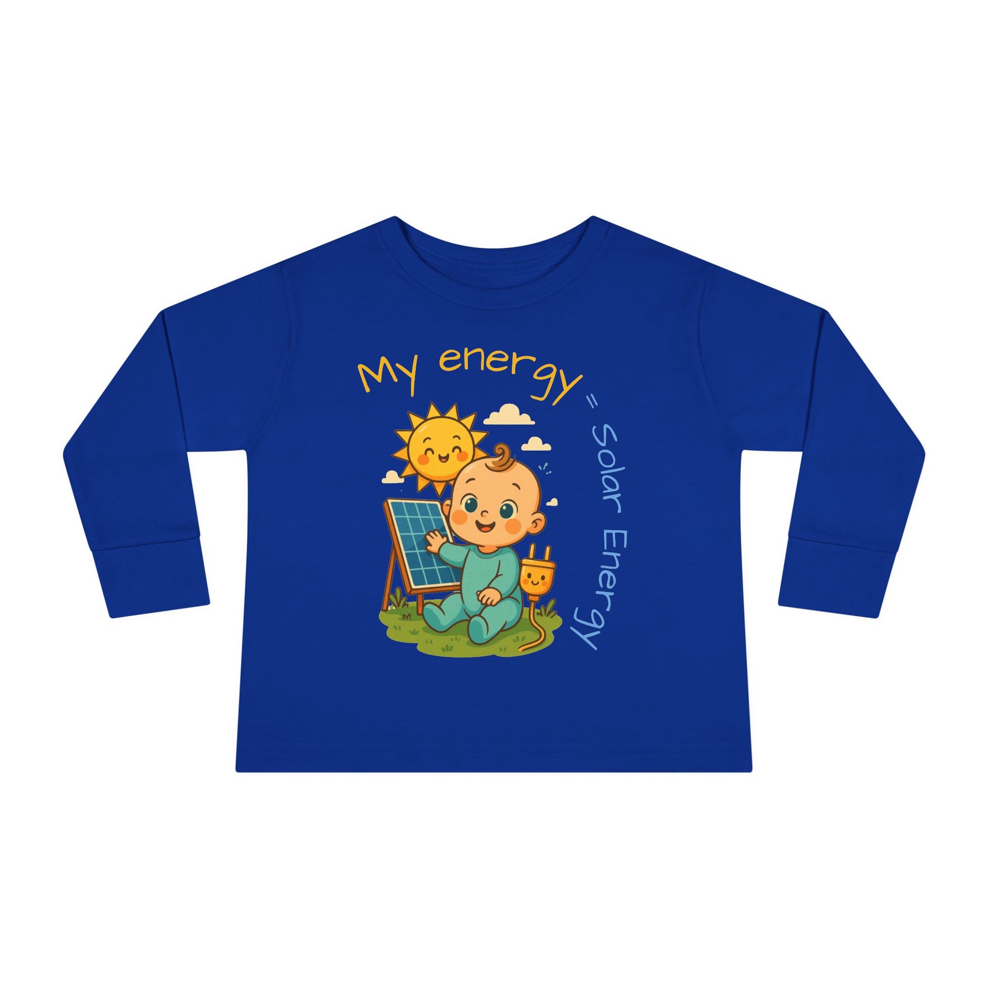 Eco-Friendly Toddler Long Sleeve Tee - My Energy = Solar Energy