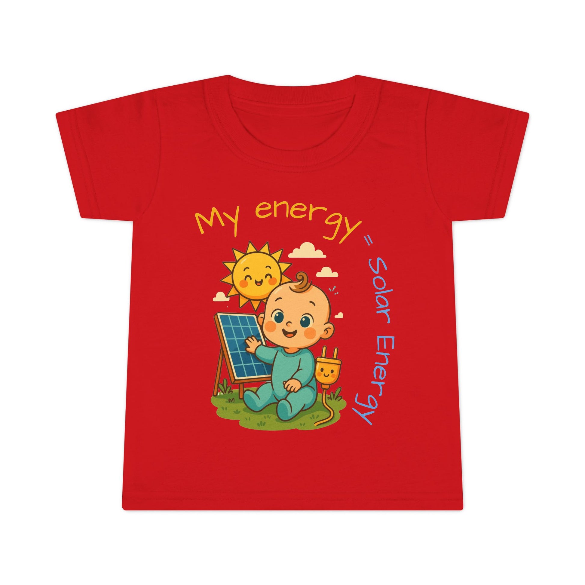 Eco-Friendly Toddler T-Shirt - "My Energy = Solar Energy"