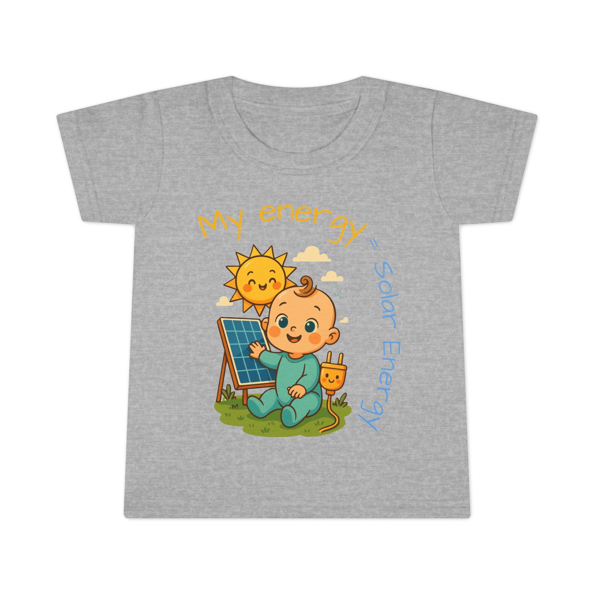 Eco-Friendly Toddler T-Shirt - "My Energy = Solar Energy"