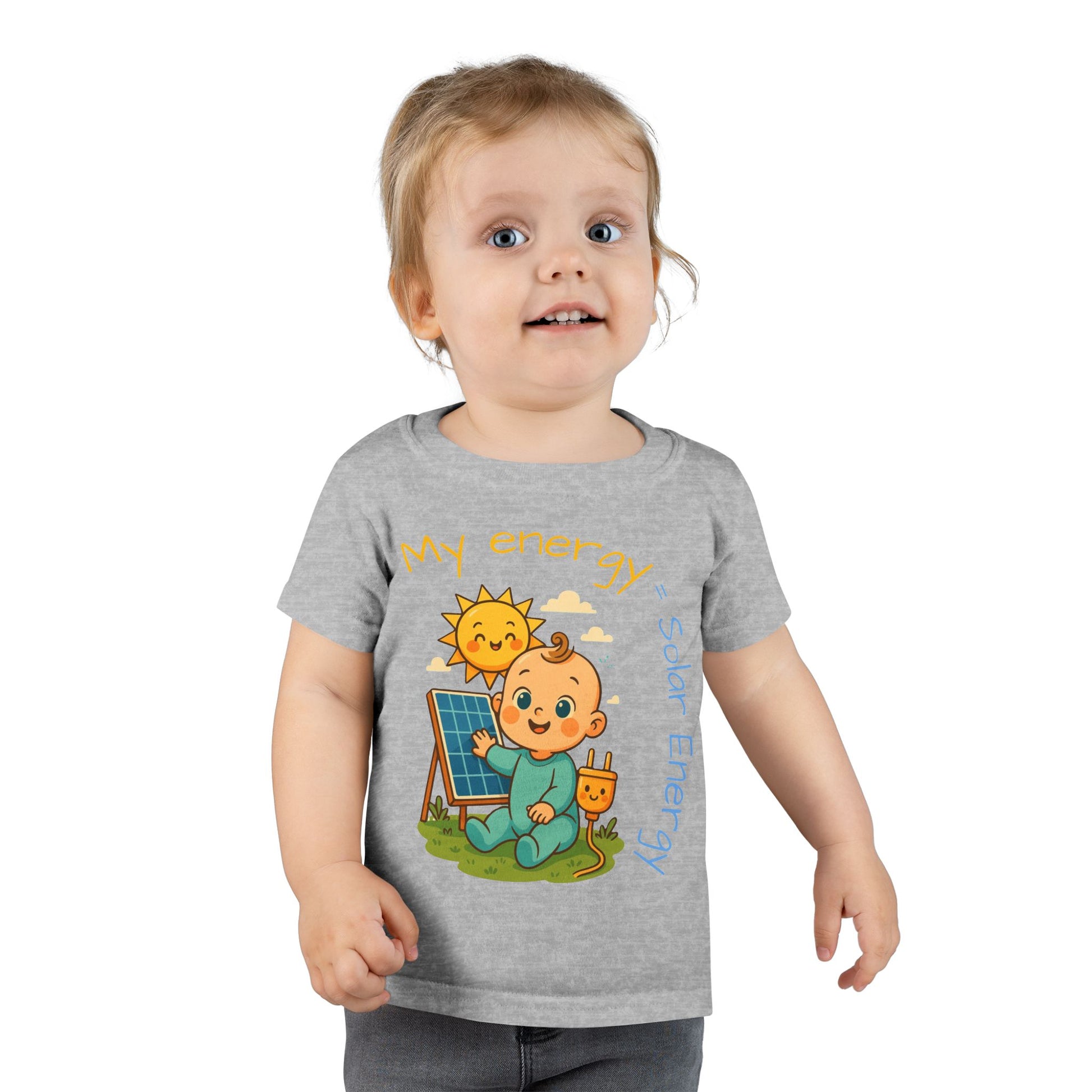 Eco-Friendly Toddler T-Shirt - "My Energy = Solar Energy"