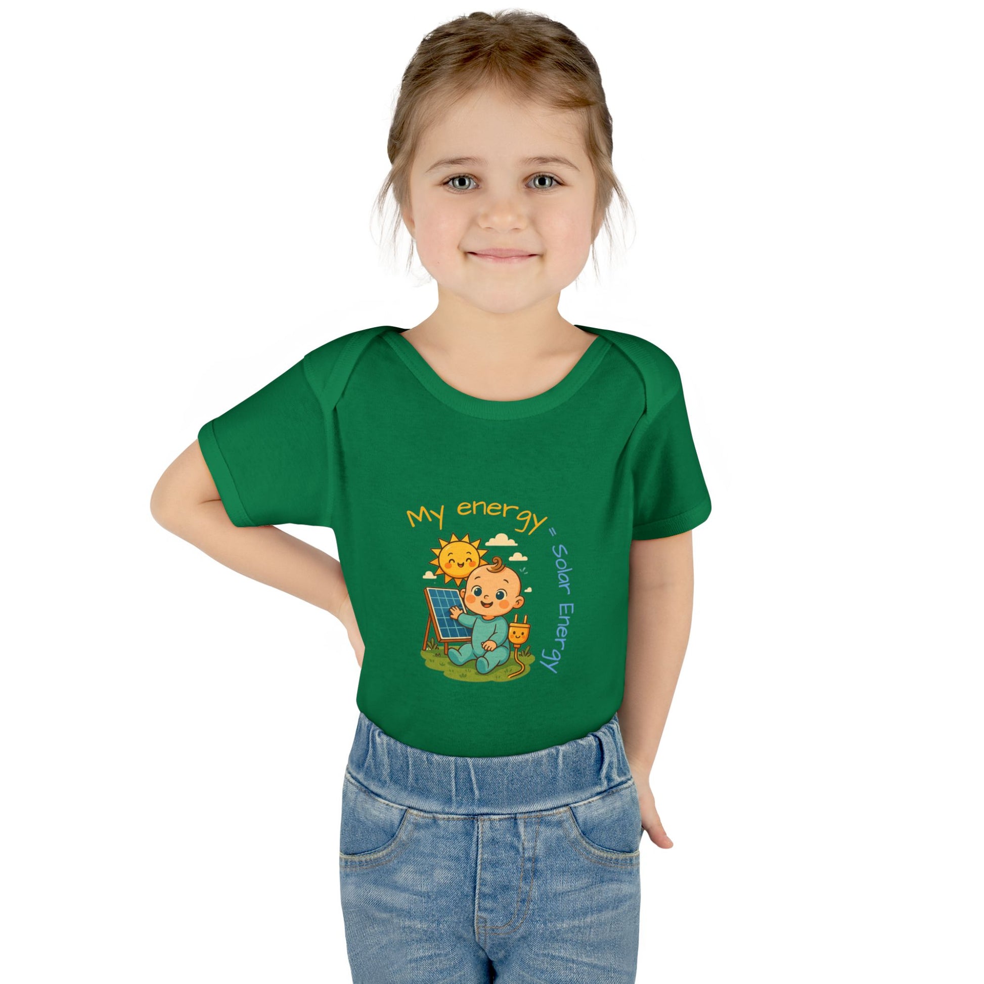 Eco-Friendly Baby Bodysuit - "My Energy = Solar Energy"