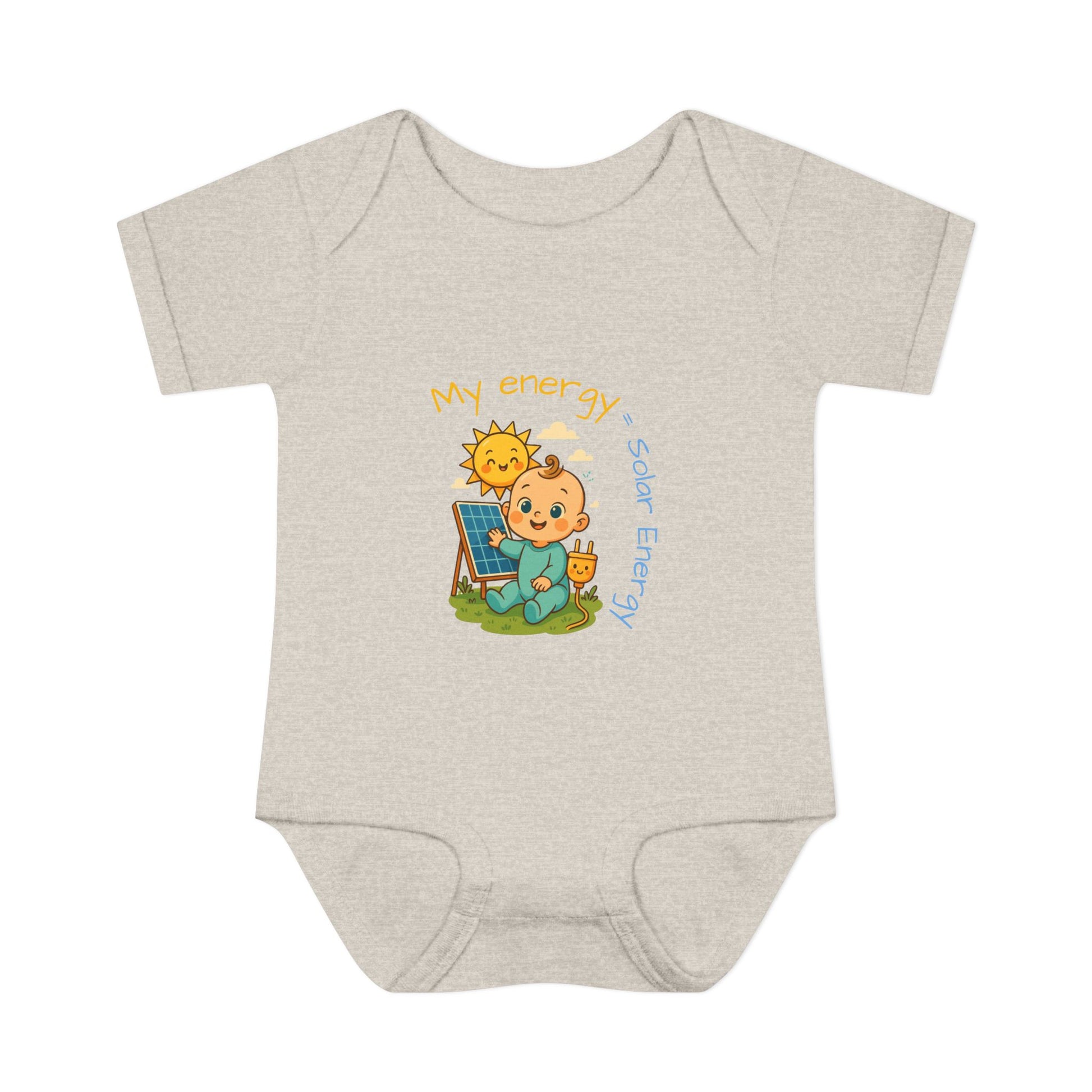 Eco-Friendly Baby Bodysuit - "My Energy = Solar Energy"