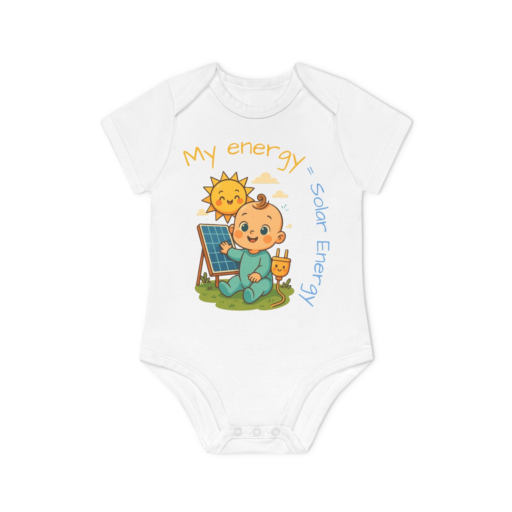 Eco-Friendly Baby Bodysuit - "My Energy = Solar Energy" - Perfect for Newborns and Toddler Gift