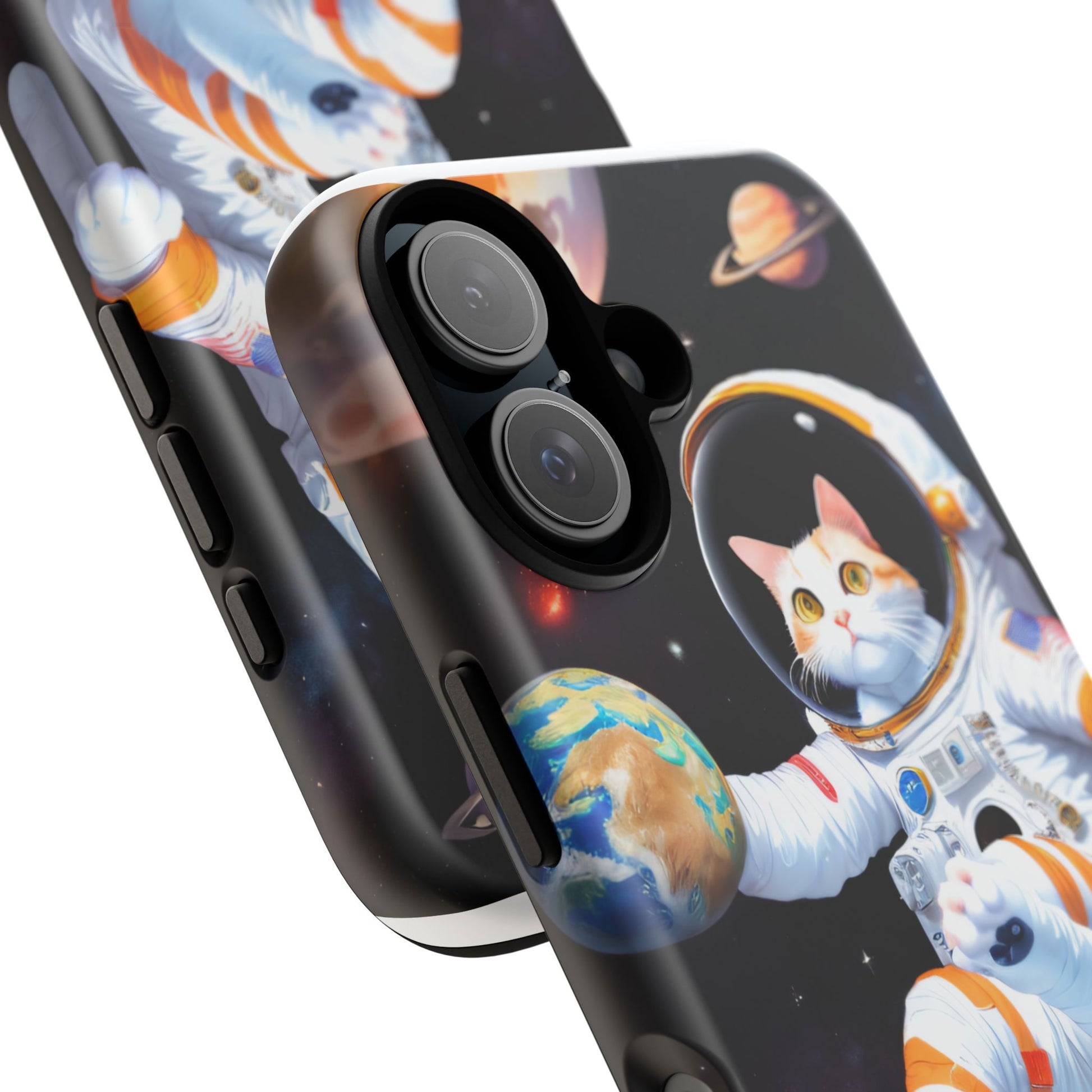 Astronaut Cat Phone Case, Cosmic Cat Phone Cover, Cute Cat Gift, Space Lover Accessory, Trendy Phone Case, Fun Cat Merchandise