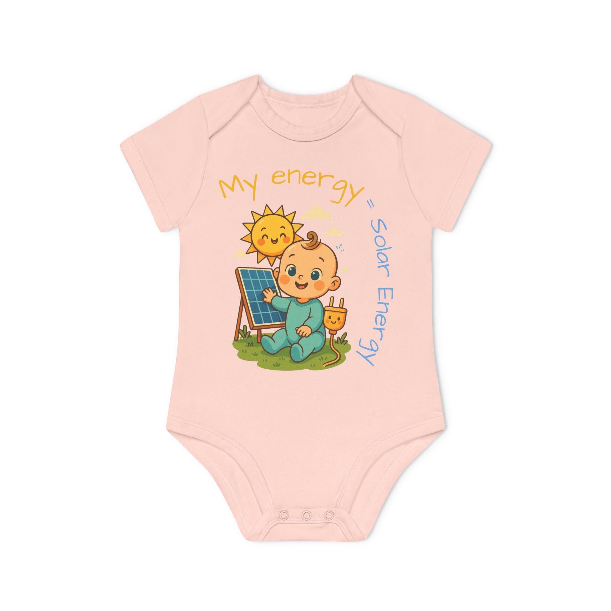 Eco-Friendly Baby Bodysuit - "My Energy = Solar Energy" - Perfect for Newborns and Toddler Gift