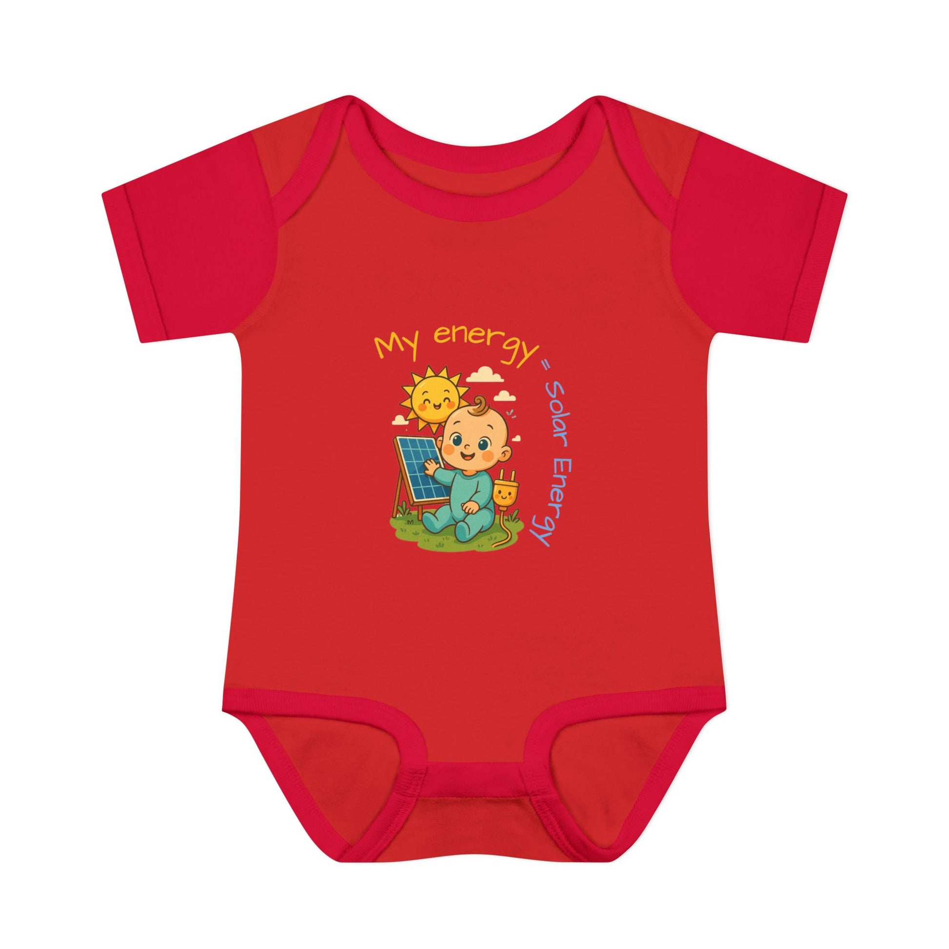 Eco-Friendly Baby Bodysuit - "My Energy = Solar Energy"