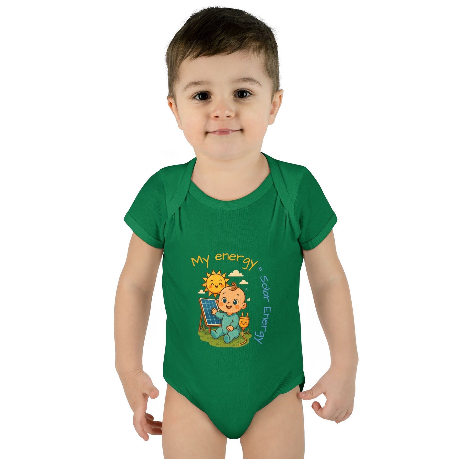 Eco-Friendly Baby Bodysuit - "My Energy = Solar Energy"