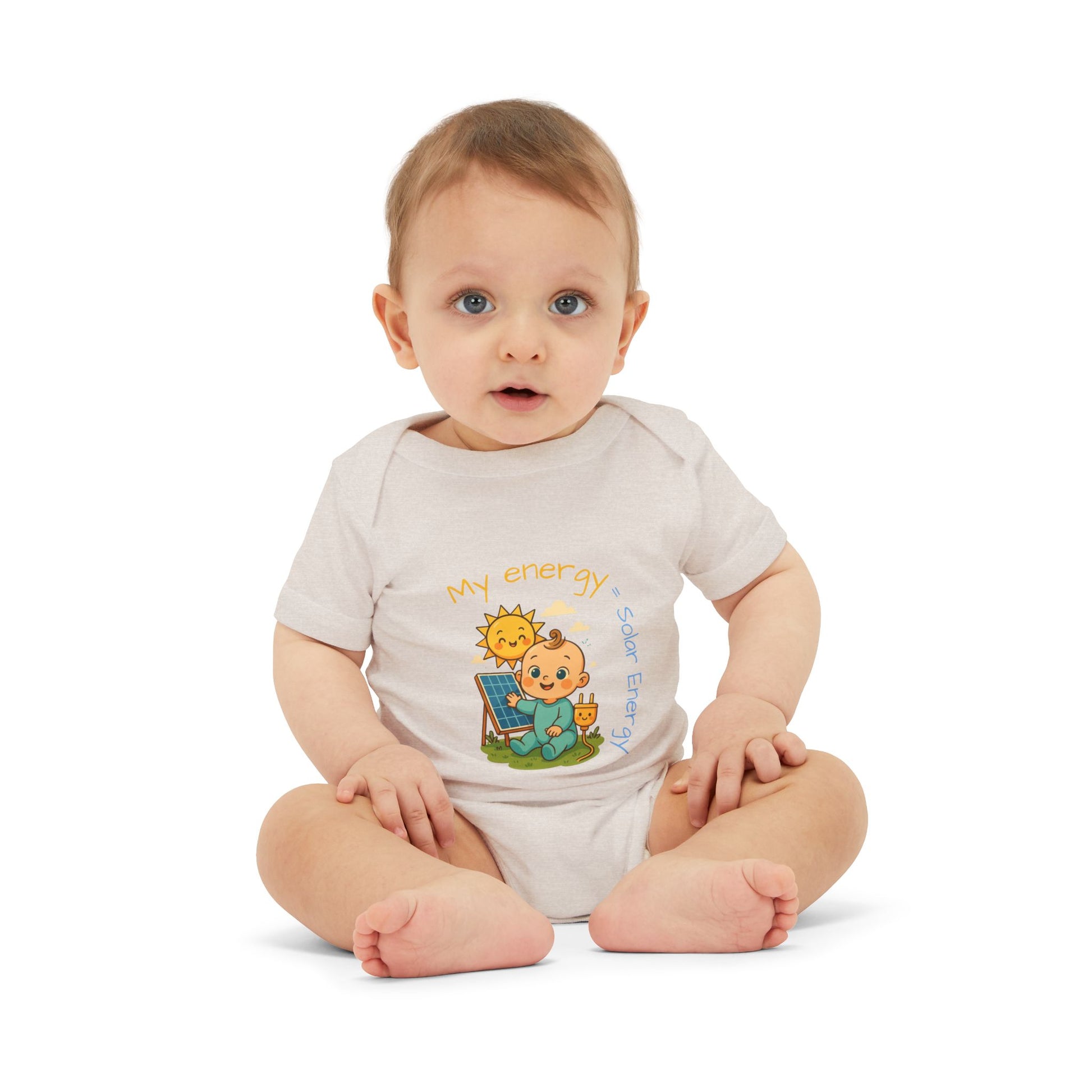 Cute Solar Energy Baby Bodysuit for Infants - My Energy Design