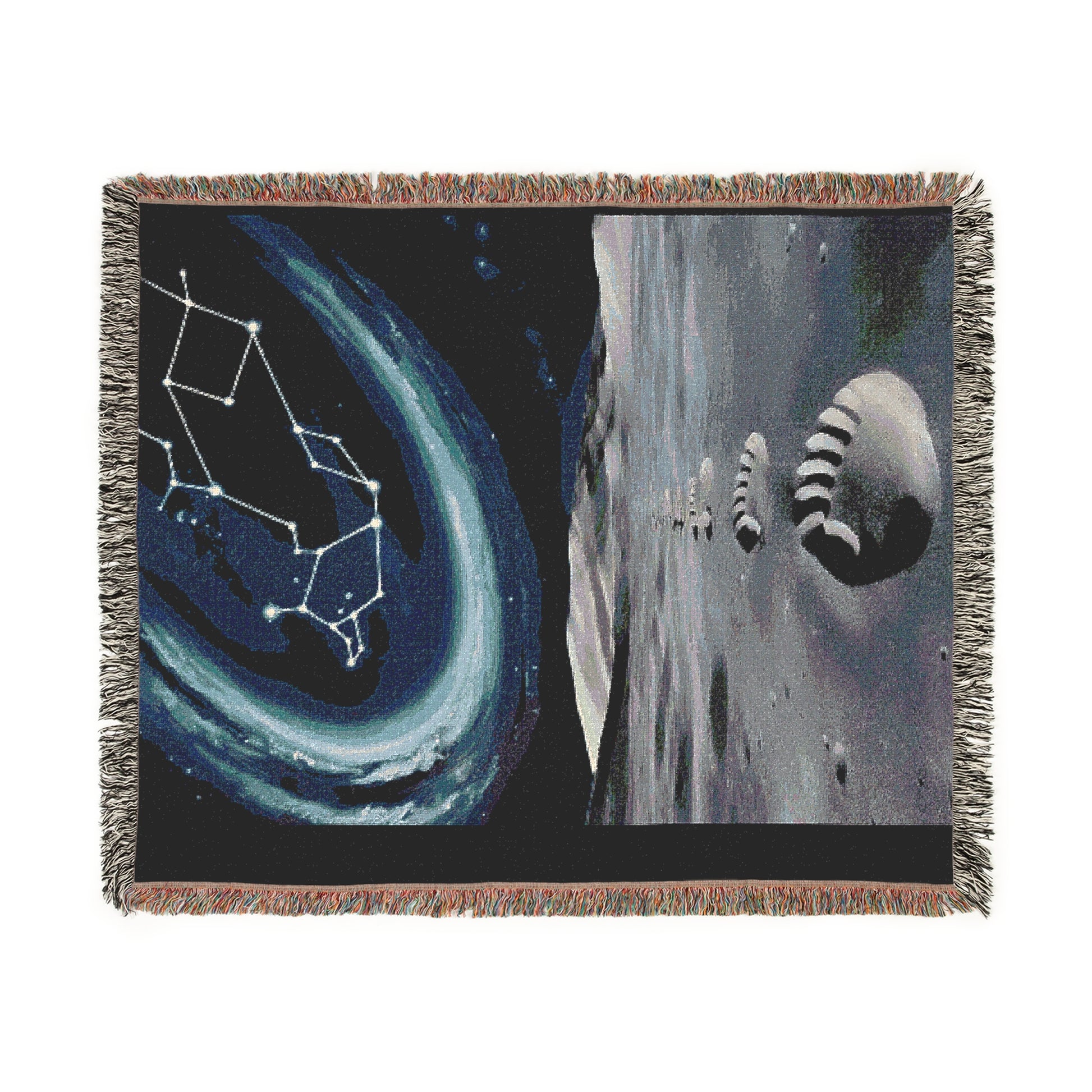 Cosmic Woven Blanket: Celestial Throw for Stargazers, Galaxy Home Décor, Astronomy Gift, Astrology Vibes