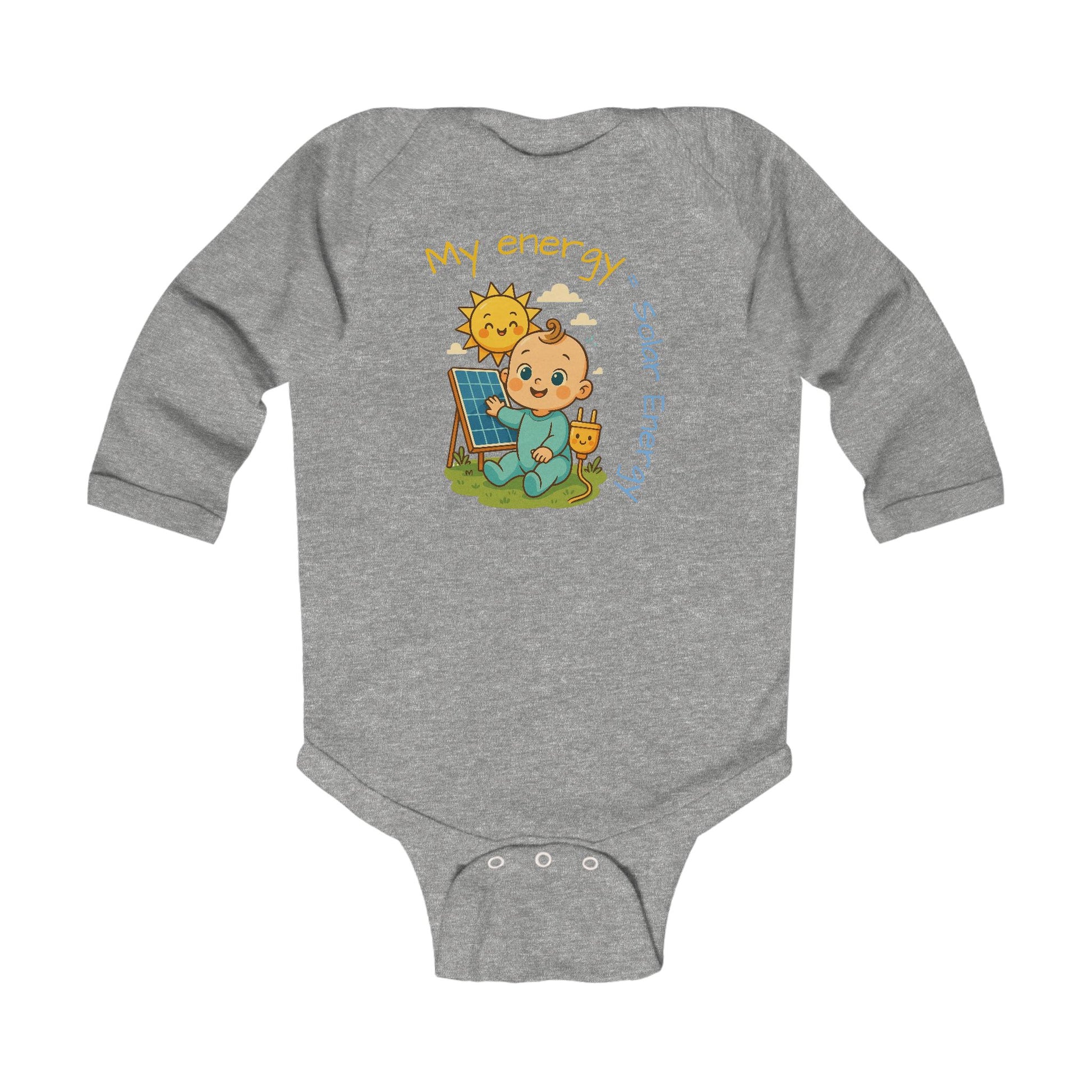 Cute Solar Energy Infant Long Sleeve Bodysuit