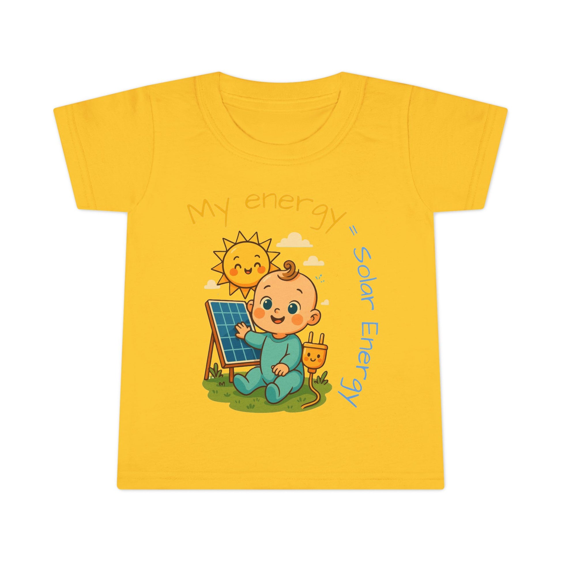 Eco-Friendly Toddler T-Shirt - "My Energy = Solar Energy"