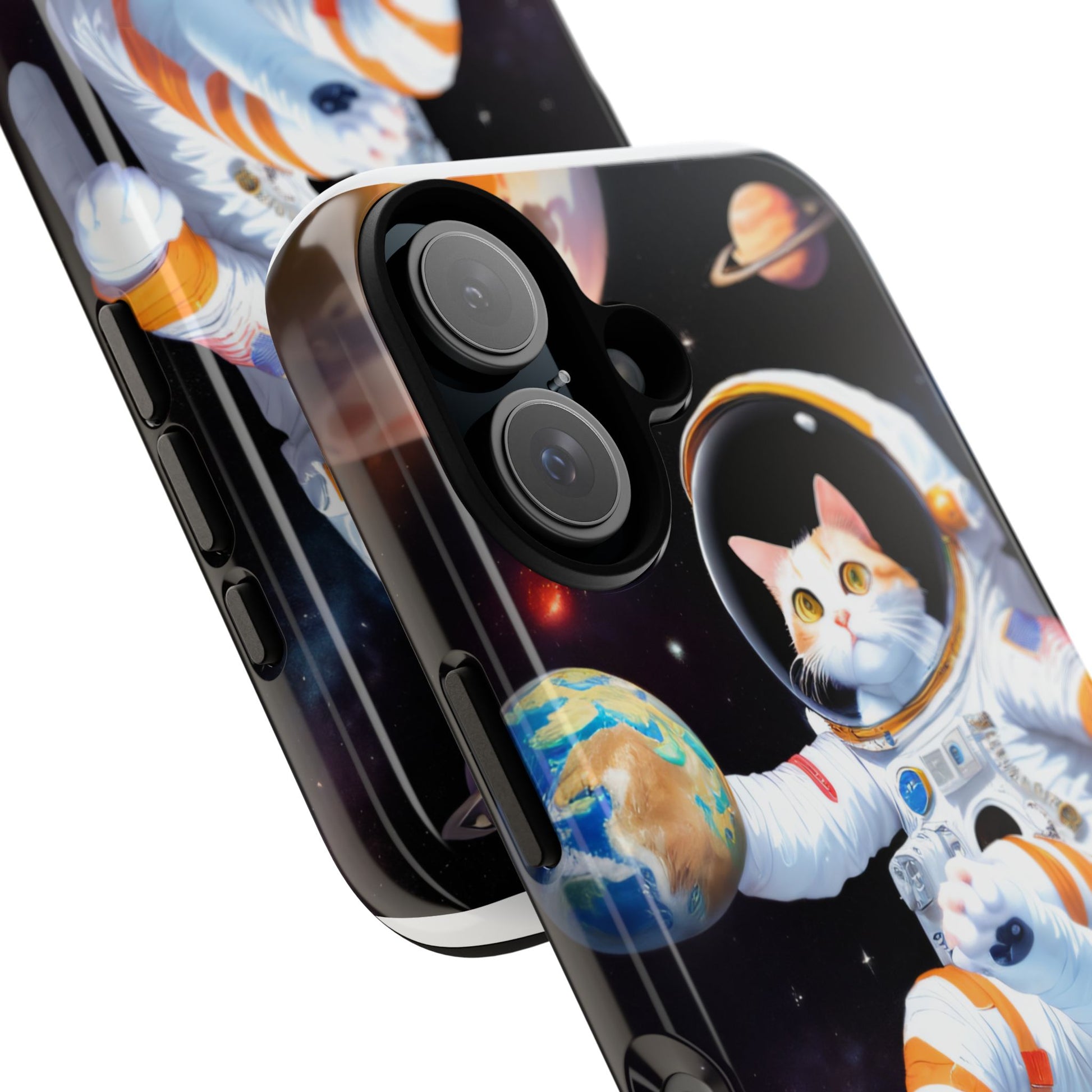 Astronaut Cat Phone Case, Cosmic Cat Phone Cover, Cute Cat Gift, Space Lover Accessory, Trendy Phone Case, Fun Cat Merchandise