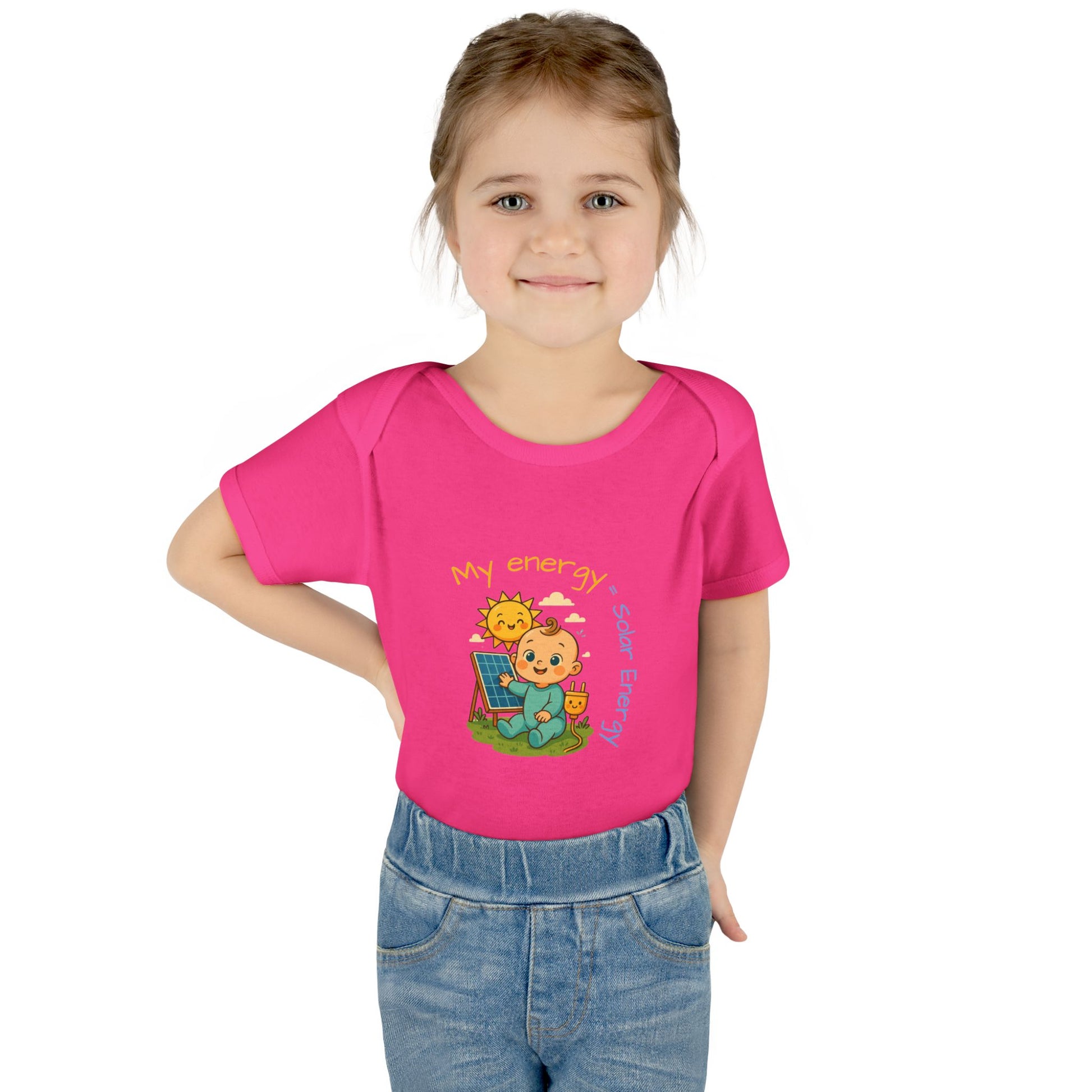 Eco-Friendly Baby Bodysuit - "My Energy = Solar Energy"