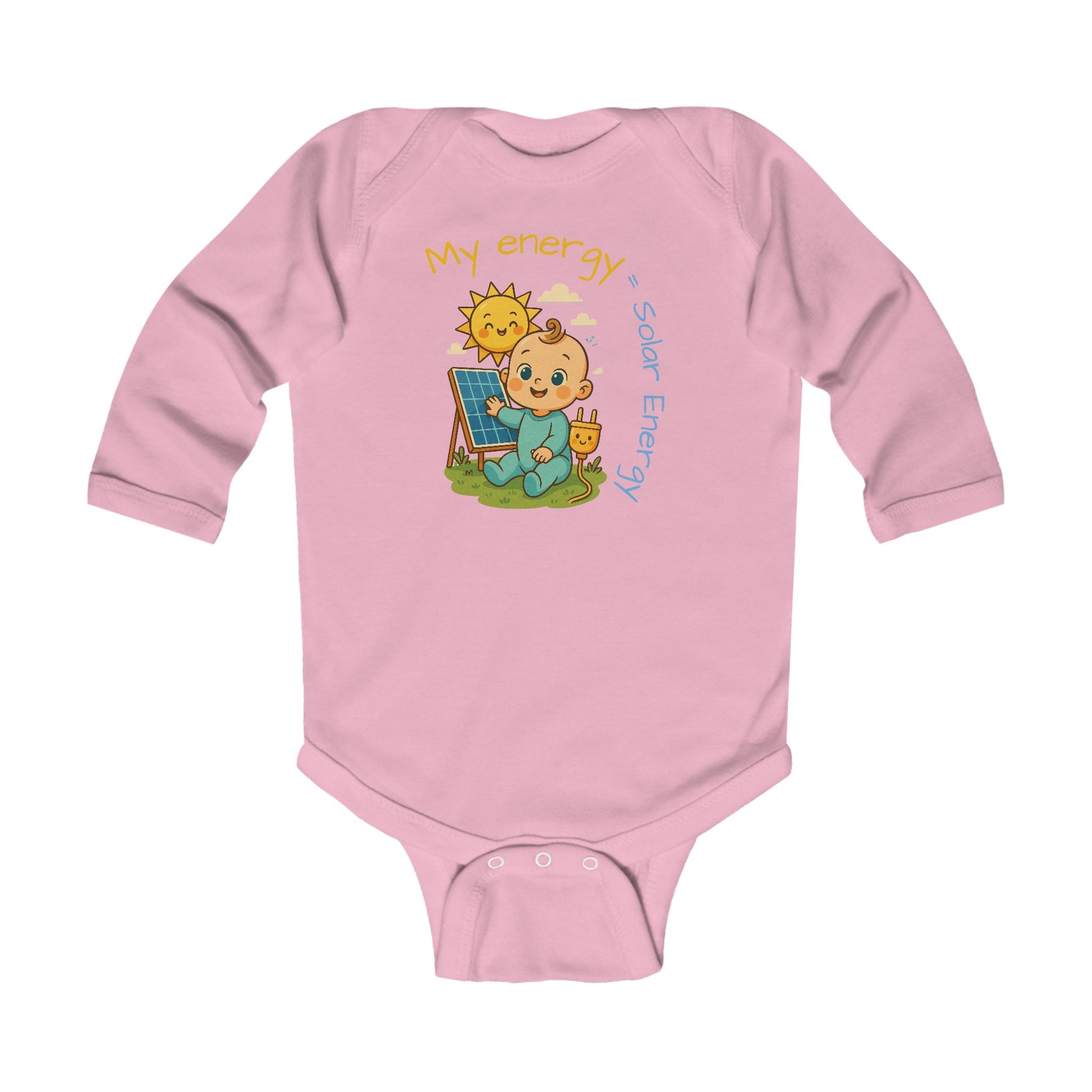 Cute Solar Energy Infant Long Sleeve Bodysuit